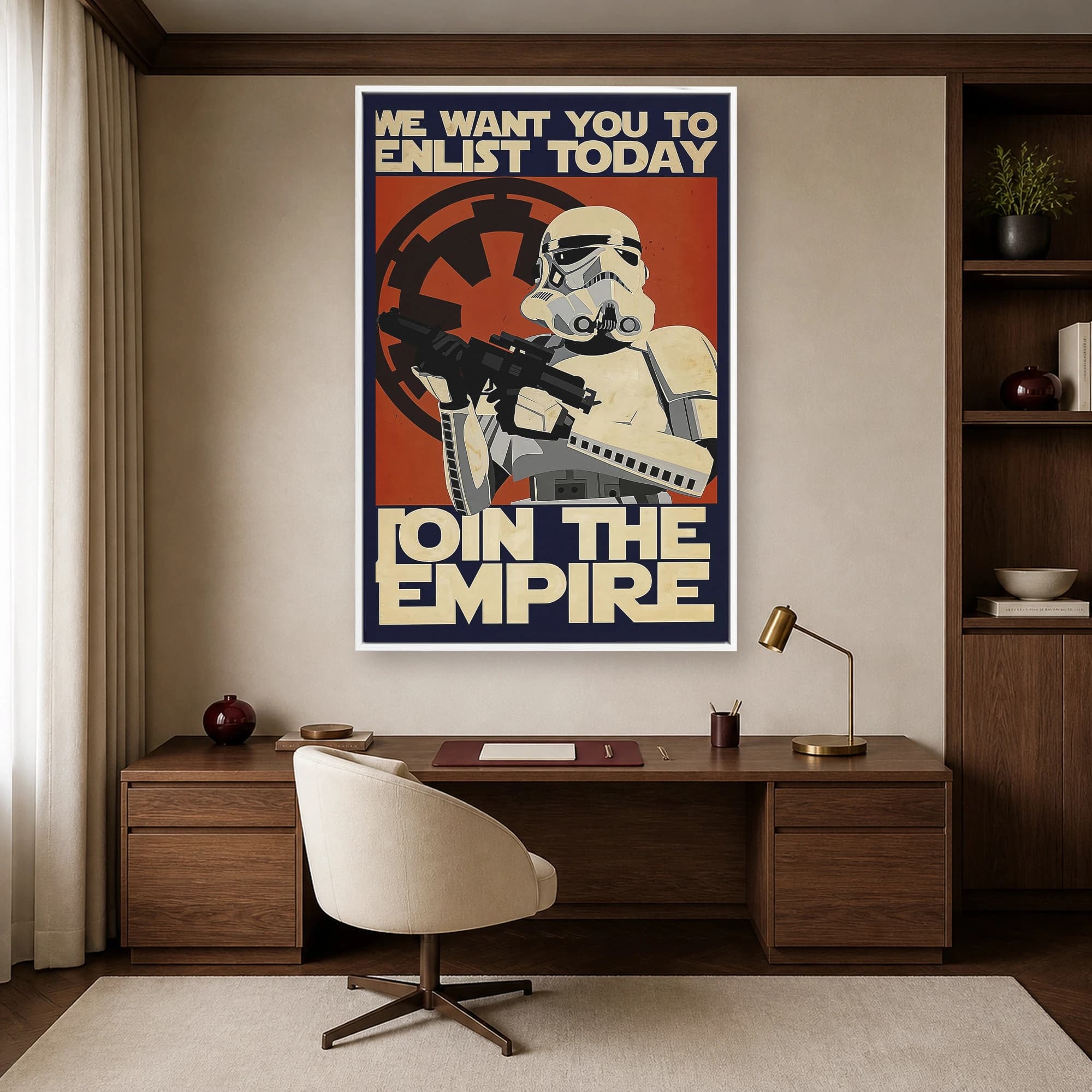Stormtrooper Empire Recruitment Vintage Sci-Fi Poster, view 6