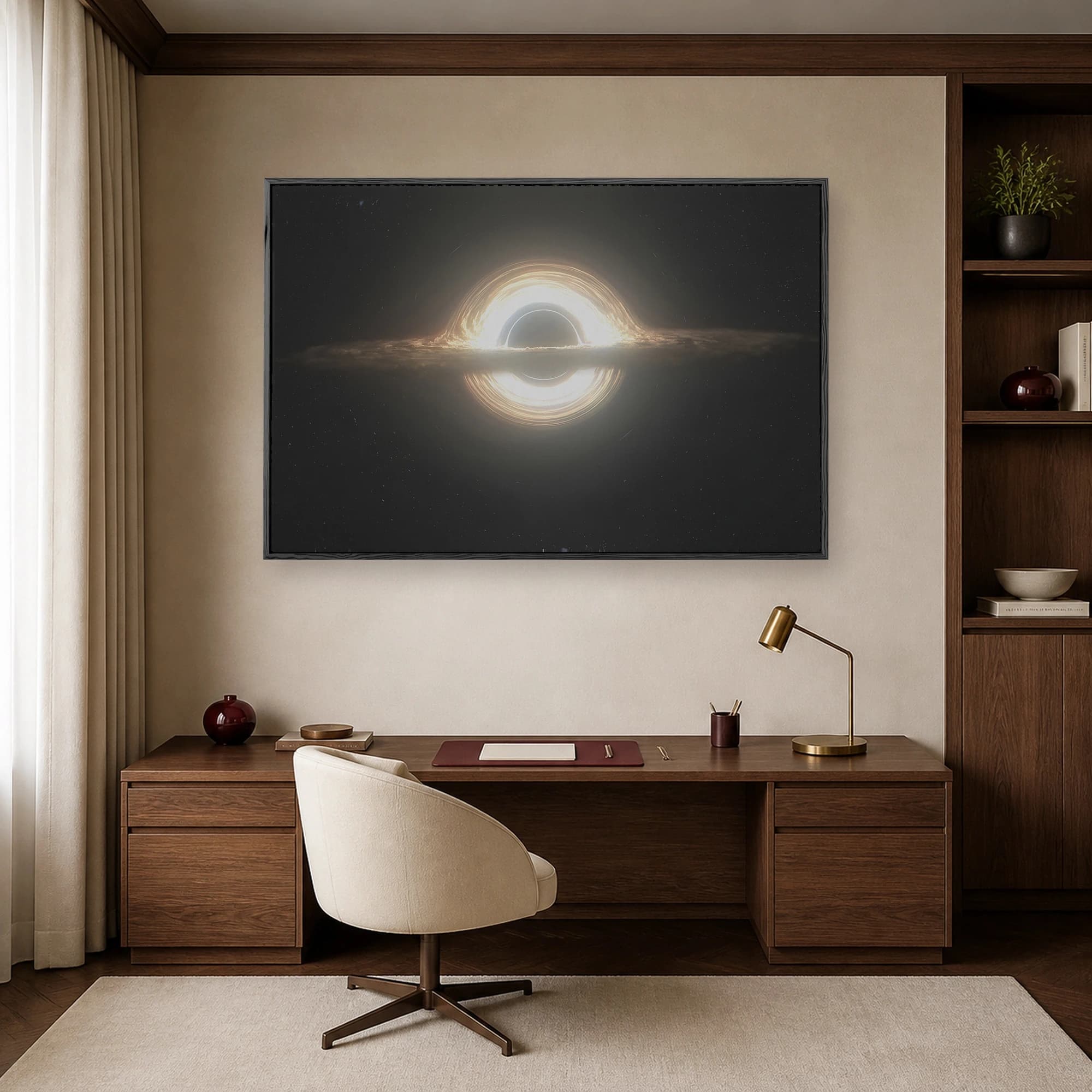 Interstellar Gargantua Black Hole Canvas Print, view 6