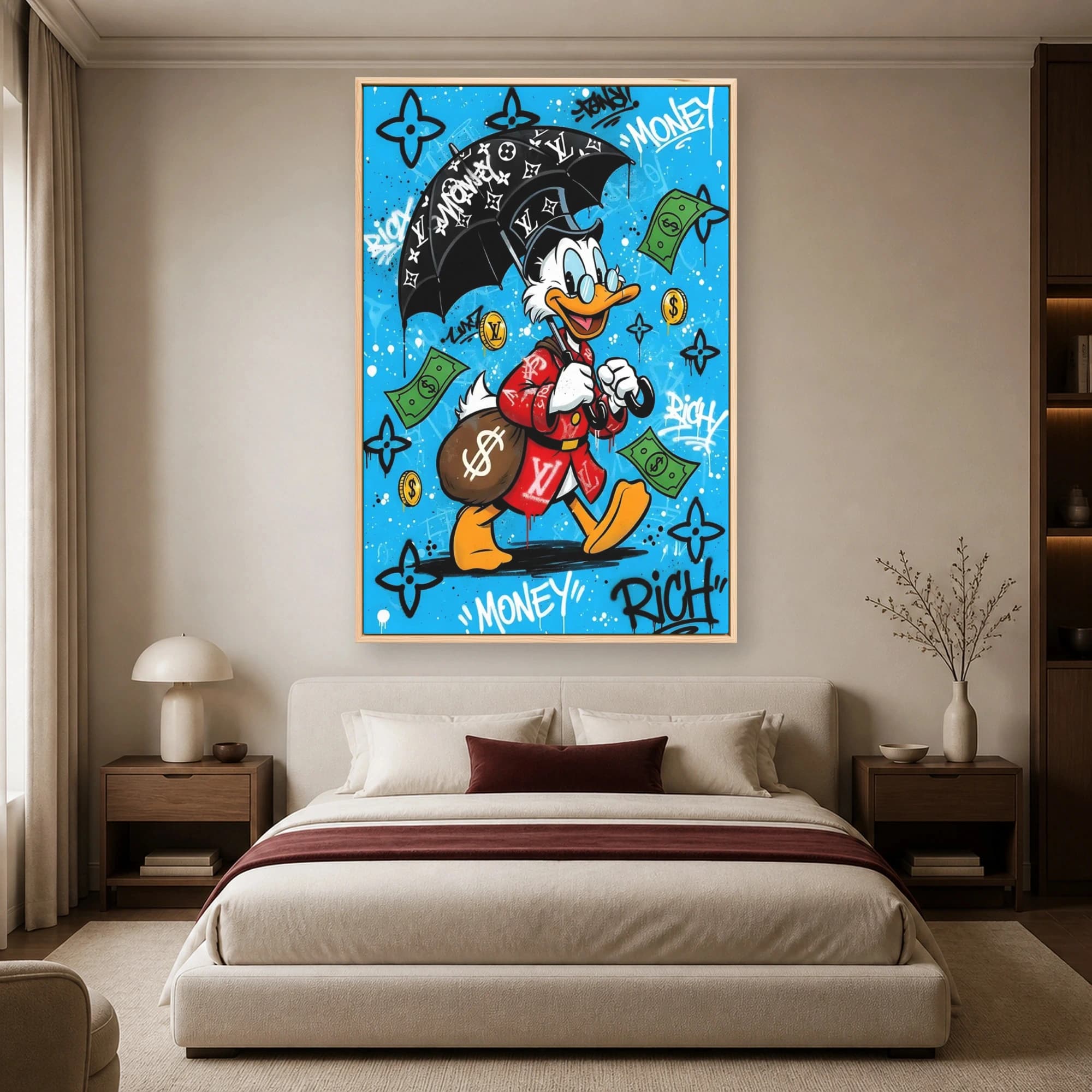 Scrooge McDuck Street Wealth Pop Art Print, view 5