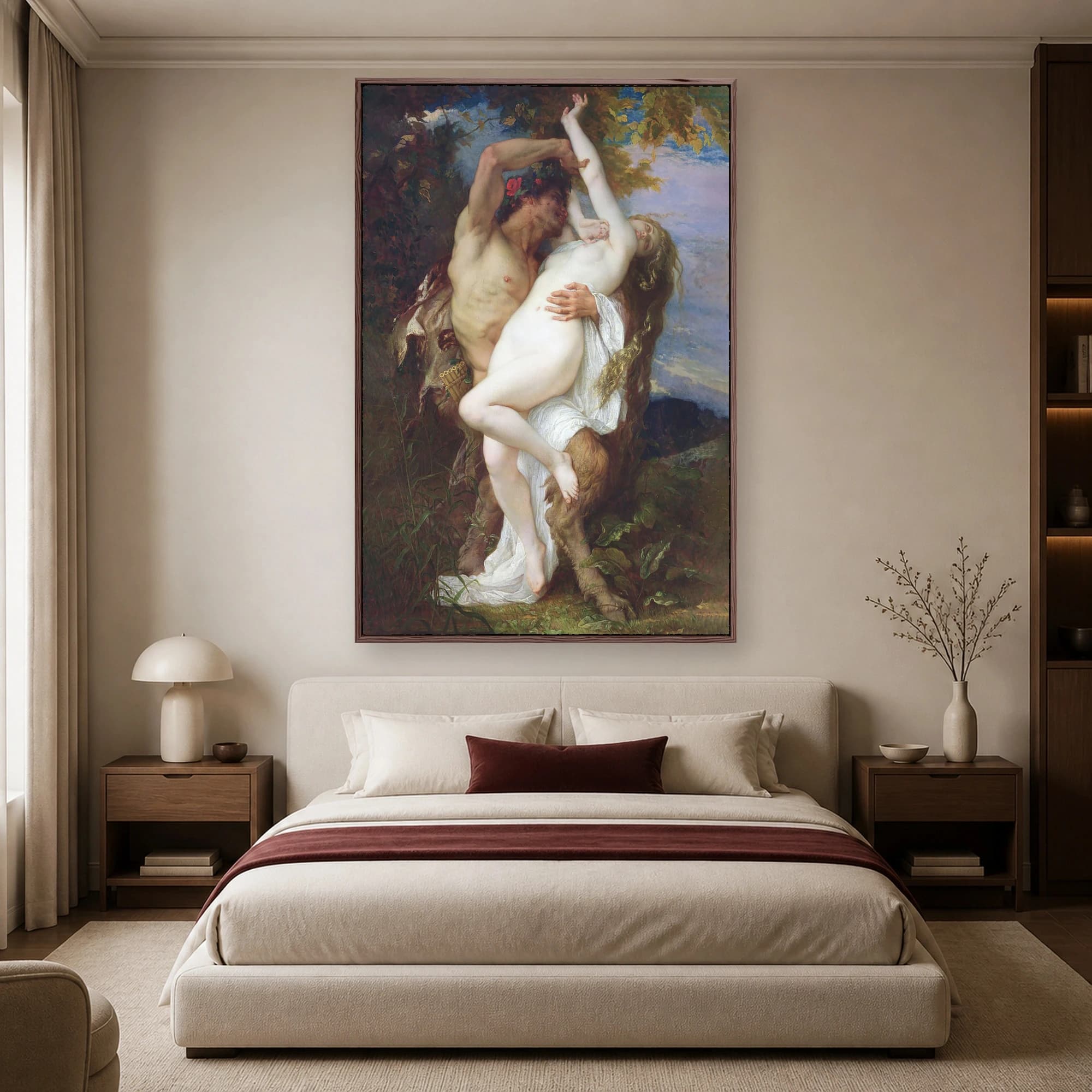 Nymph and Satyr Fine Art Print by William-Adolphe Bouguereau, view 5