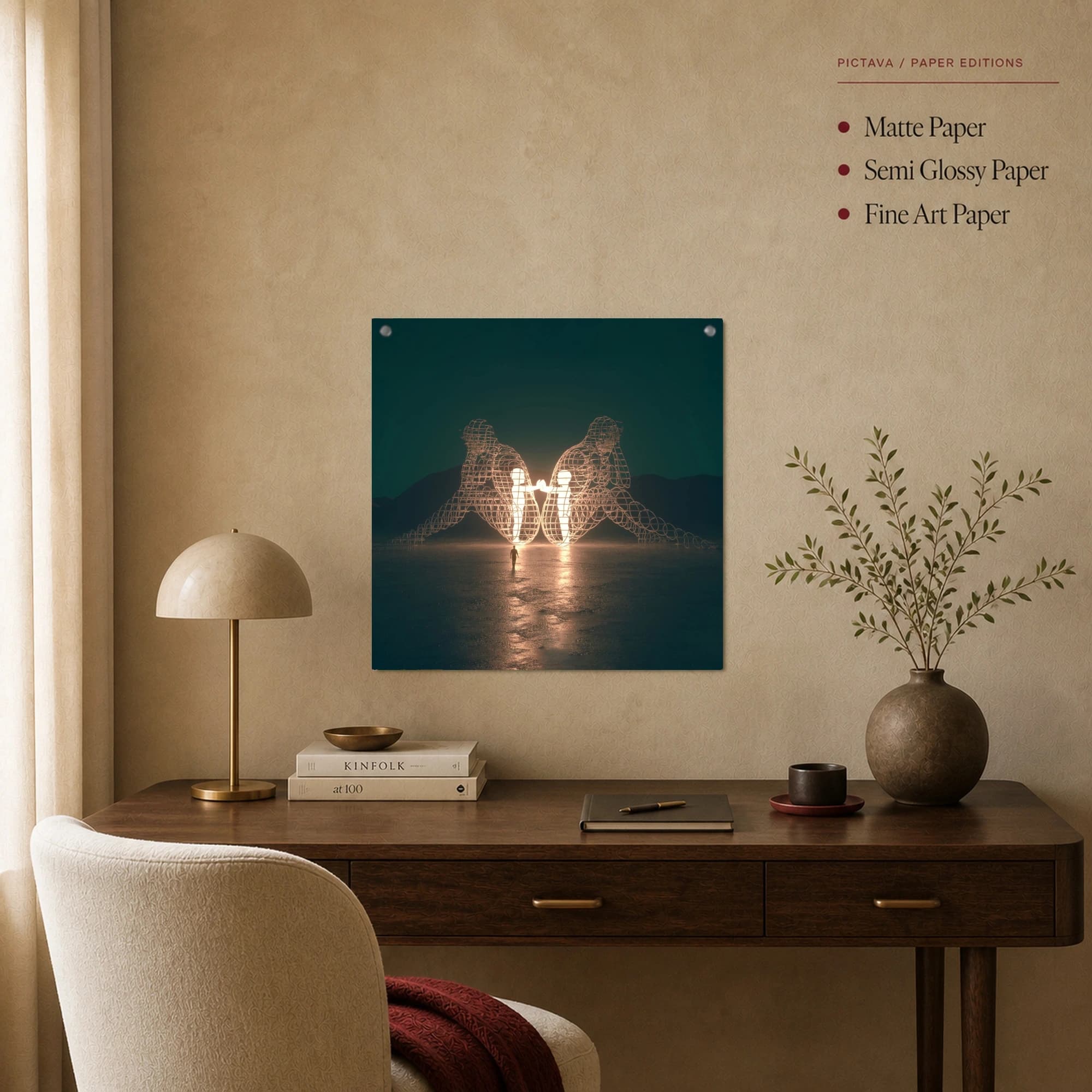 Echoes of Connection Surrealist Canvas Print, view 3