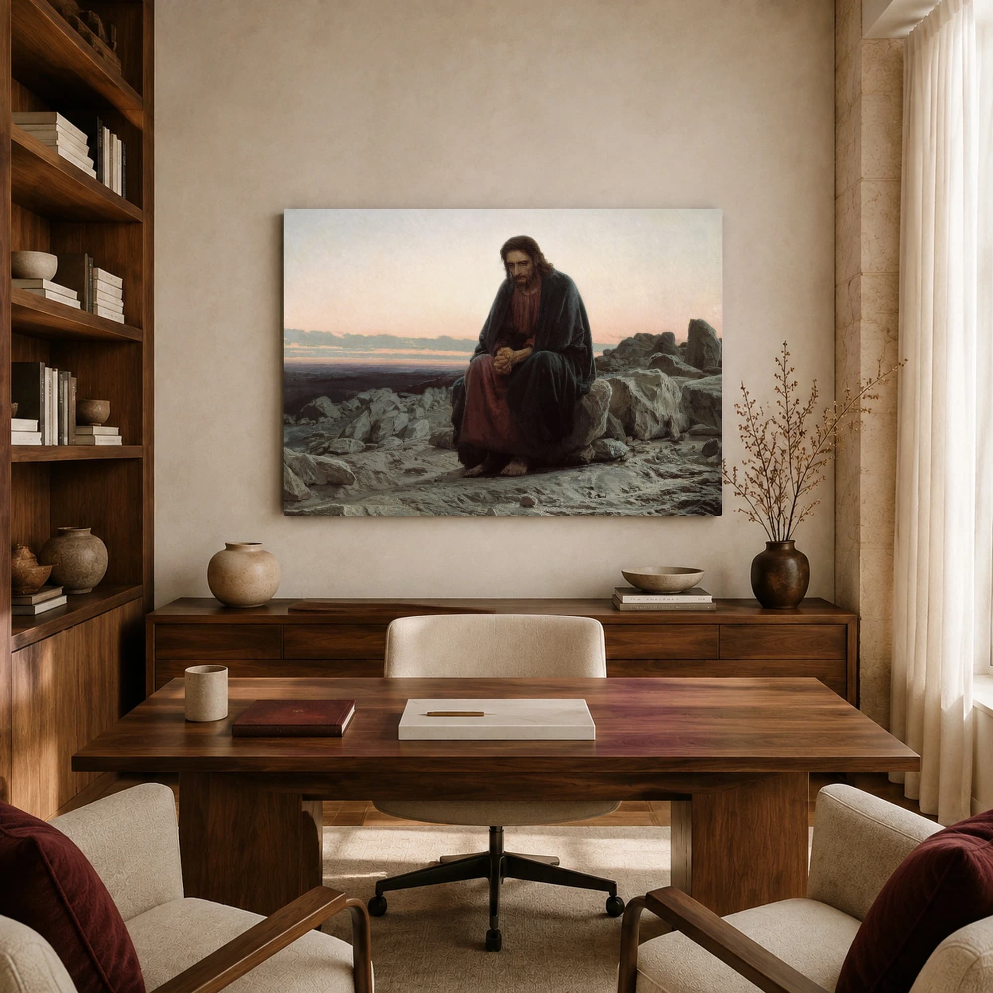 Christ in the Wilderness Fine Art Canvas Print, view 8