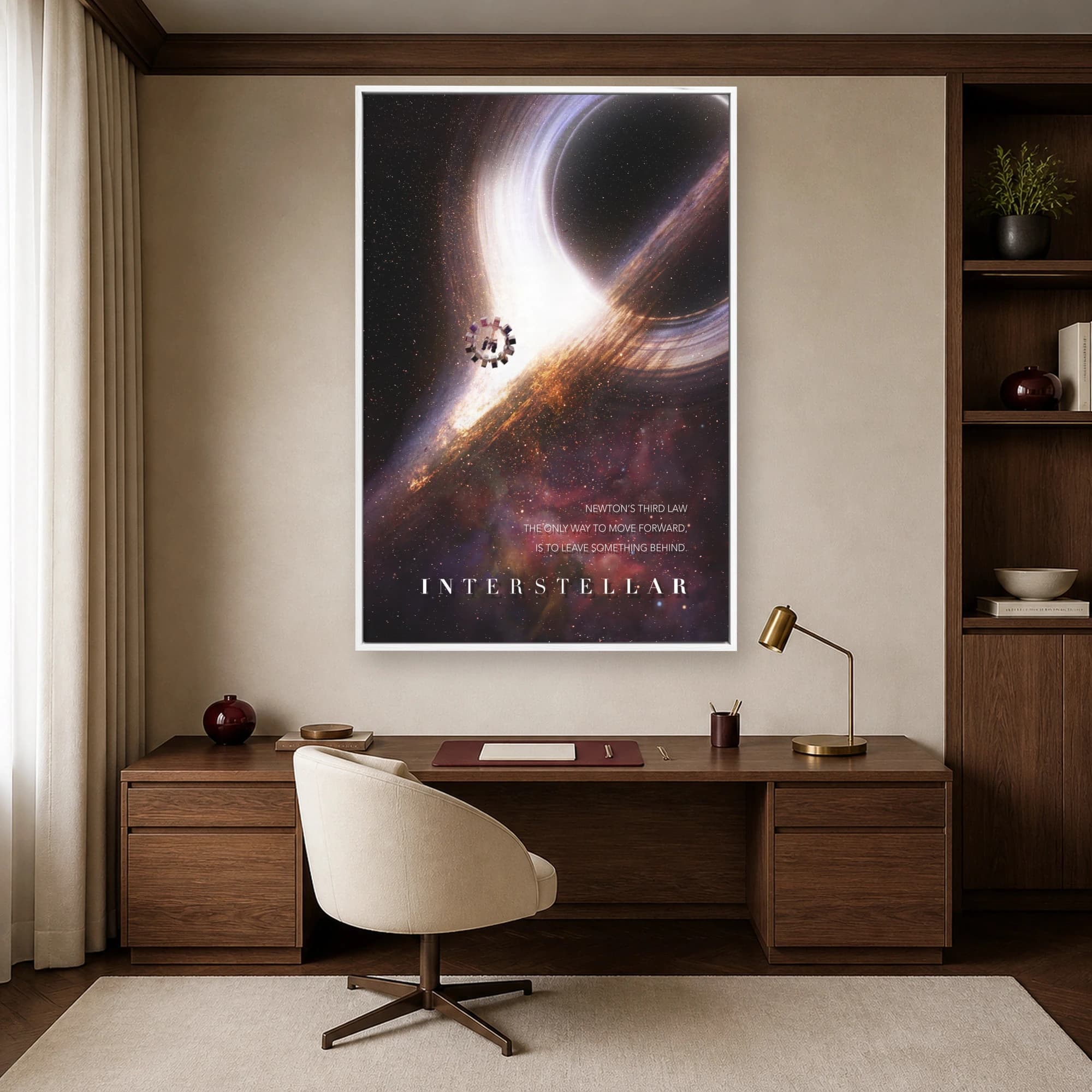 Interstellar Gargantua Space Movie Wall Art, view 3