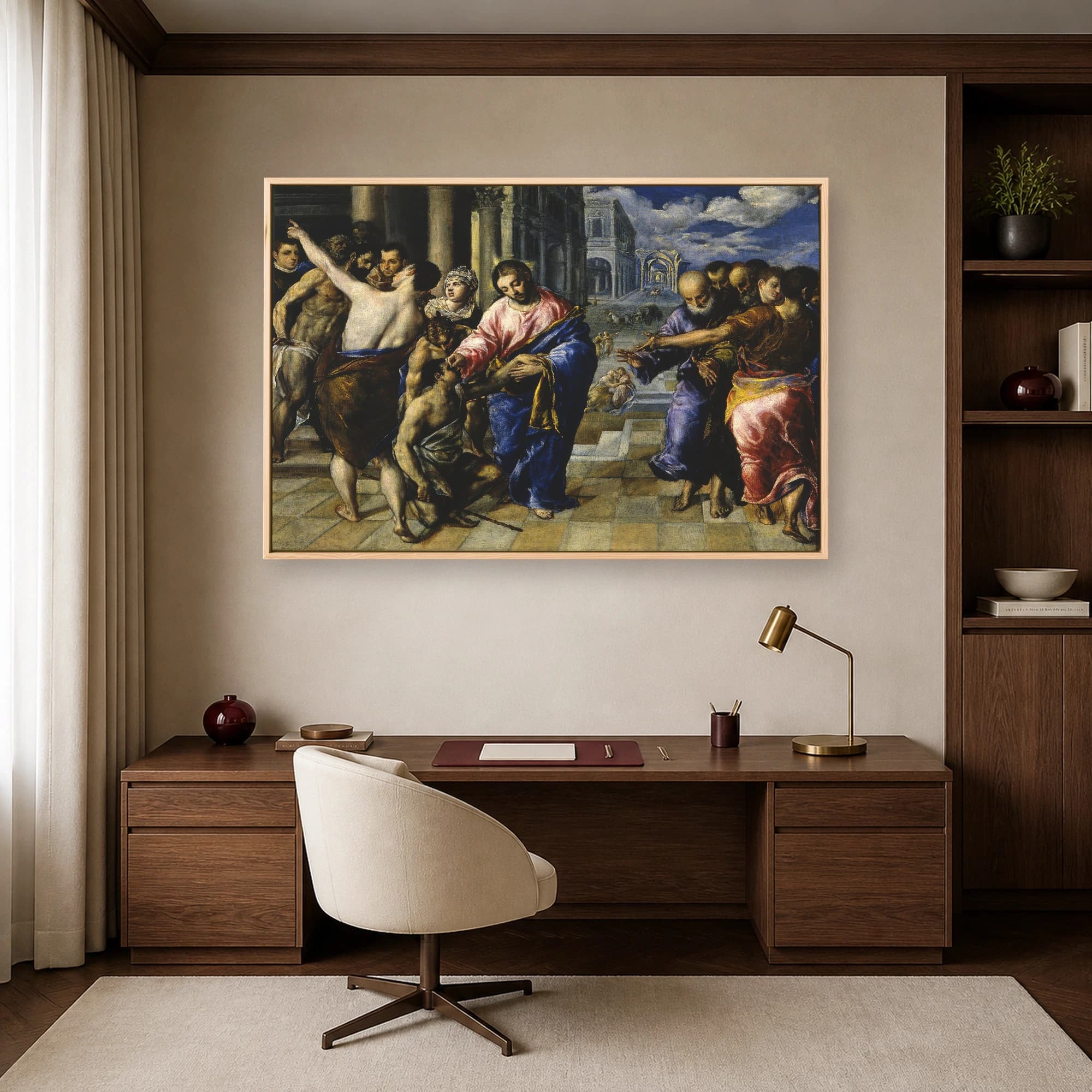 Christ Healing the Blind Canvas Print | Fine Art Masterpiece, view 6