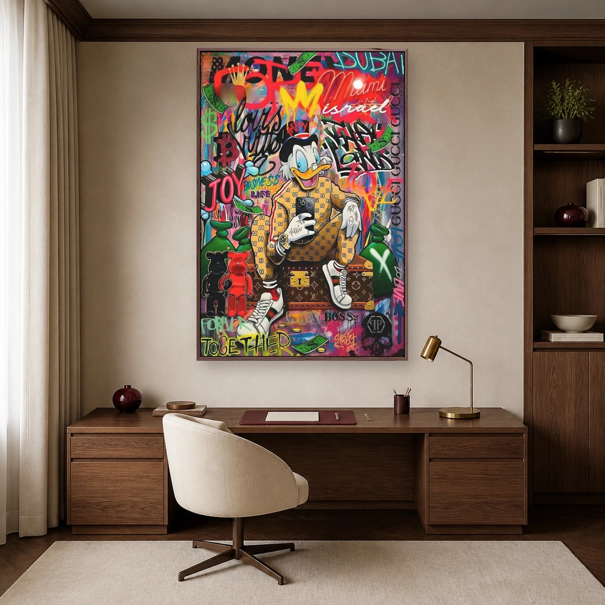 Luxury Urban Duck Pop Art Canvas Print, view 6