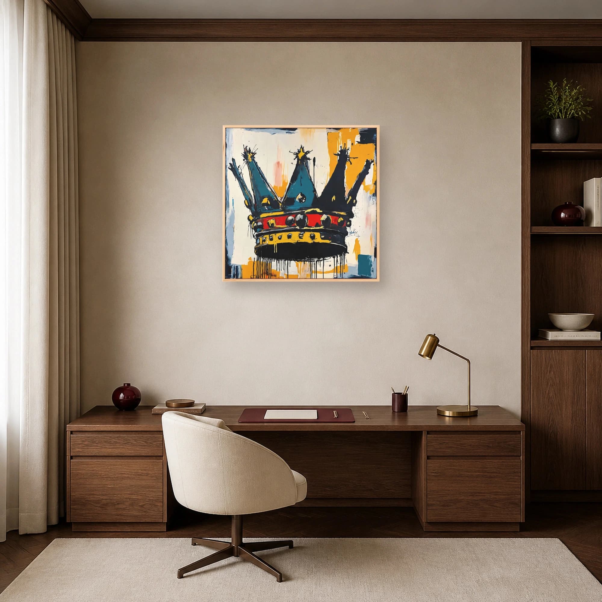 Neo-Expressionist Crown Canvas Print, view 7