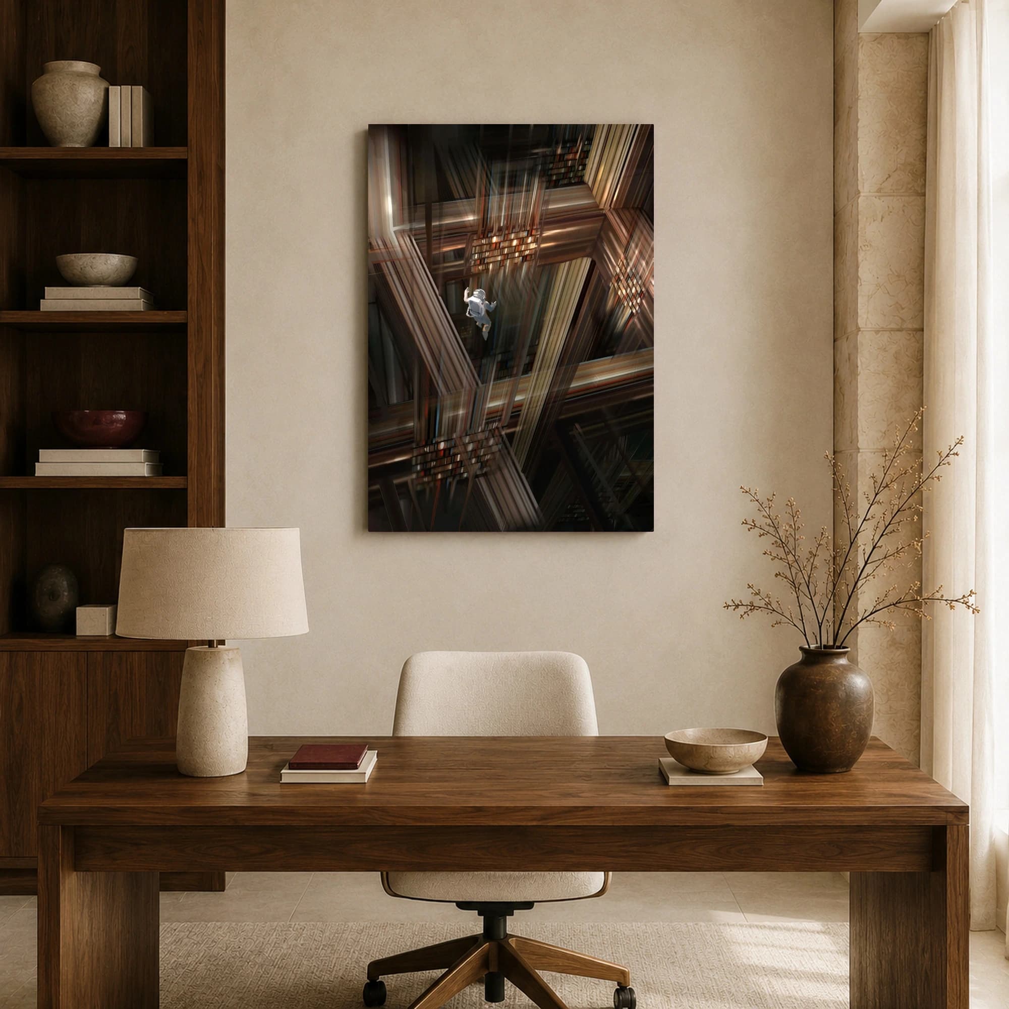 Cosmic Library Surreal Sci-Fi Wall Art, view 8
