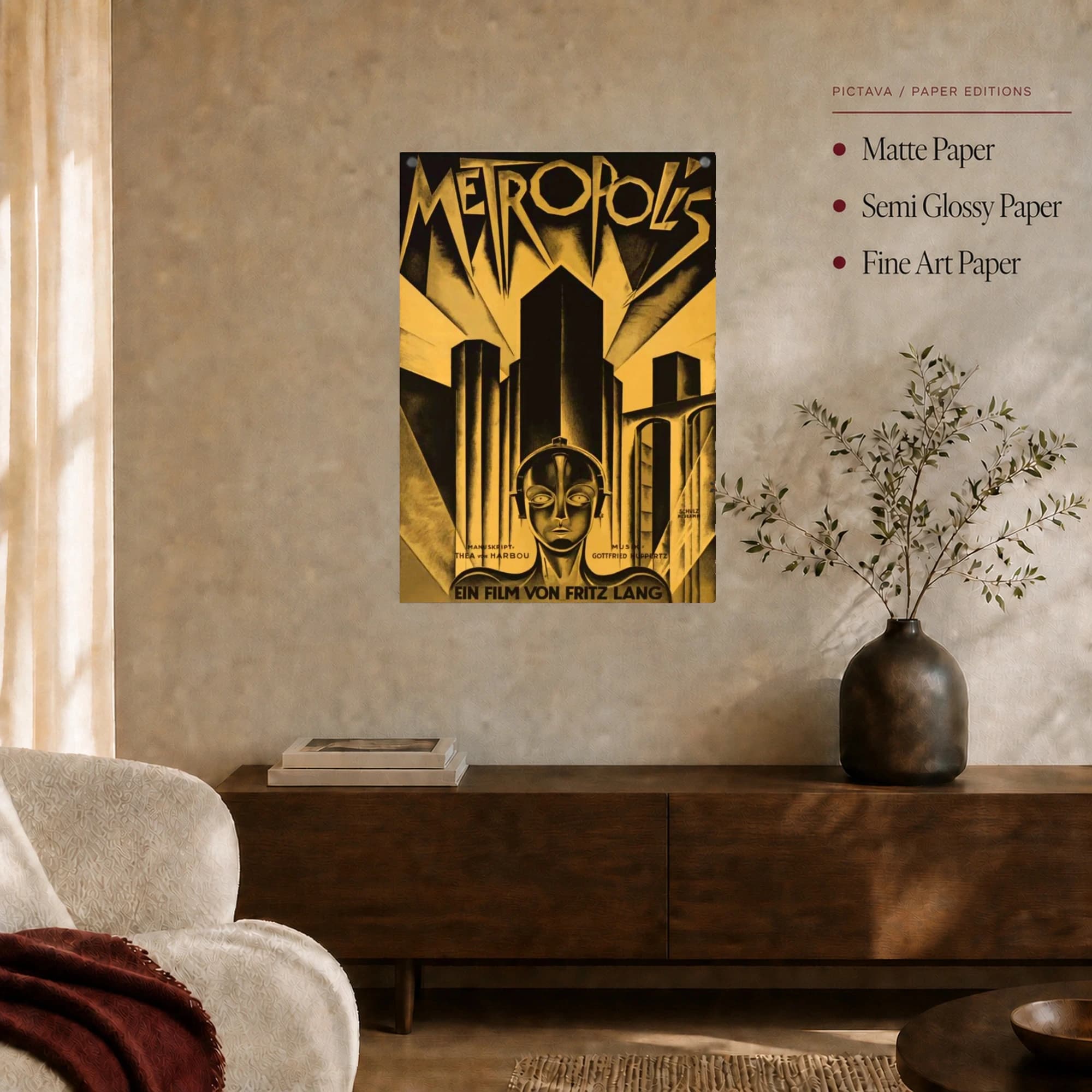 Metropolis 1927 Movie Poster Wall Art, view 4