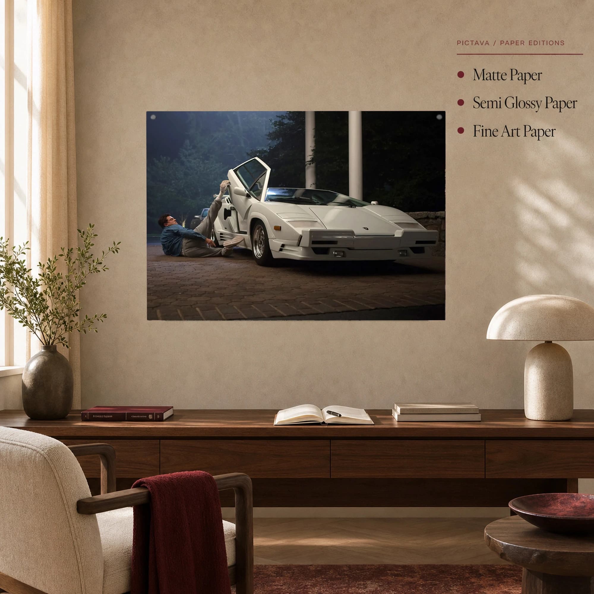 The Wolf of Wall Street Lamborghini Scene Canvas Print, view 4