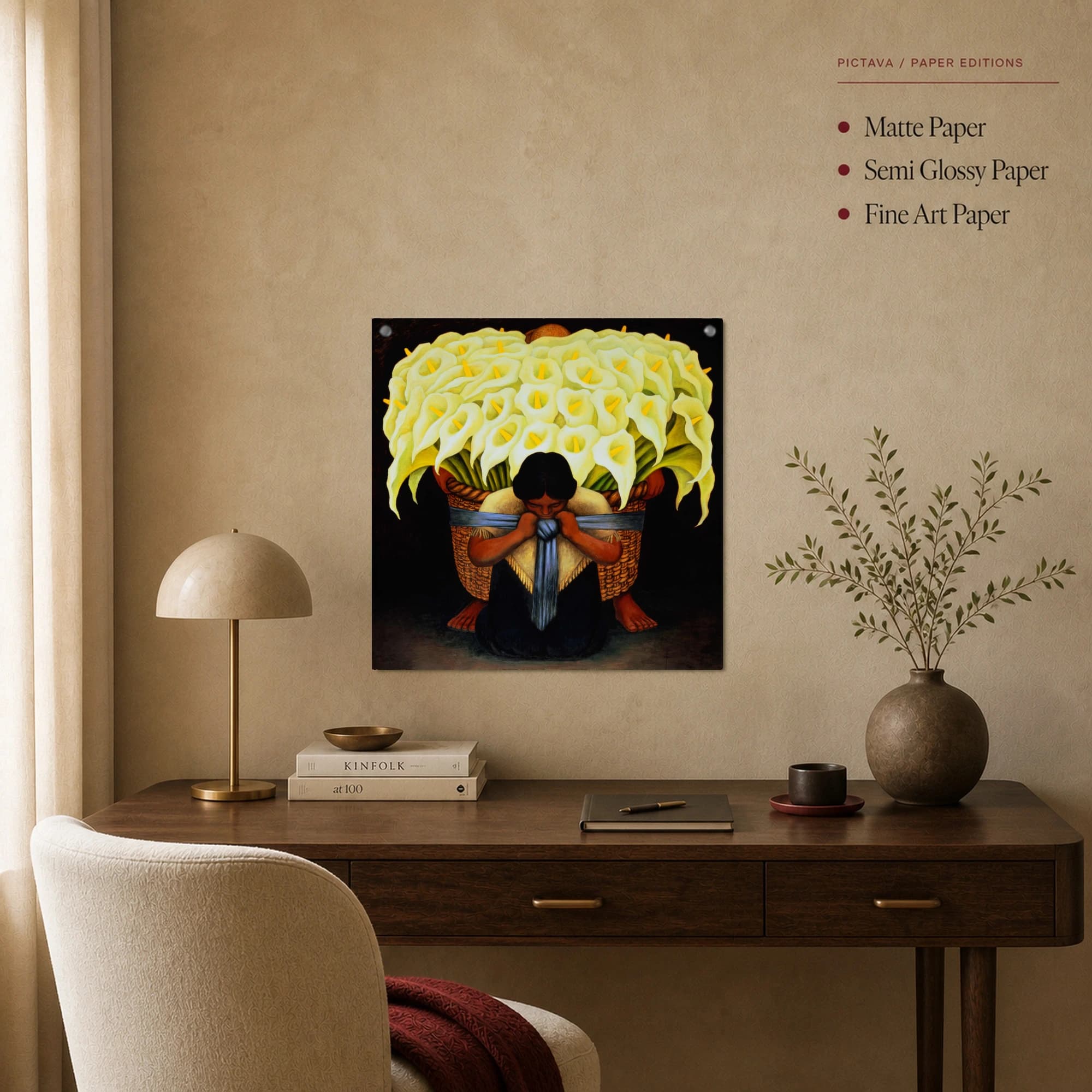 The Flower Seller Masterpiece Fine Art Canvas Print, view 2