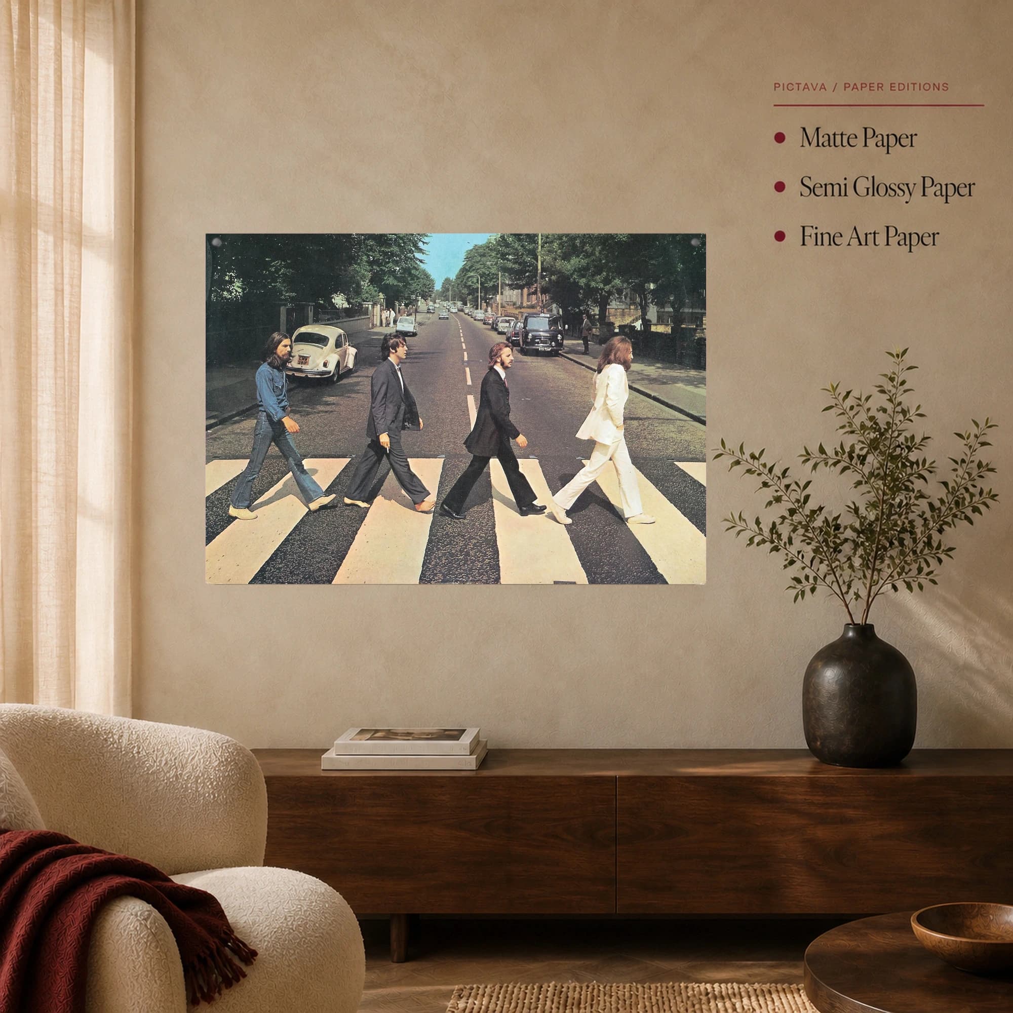 The Beatles Abbey Road Crossing Fine Art Print, view 4