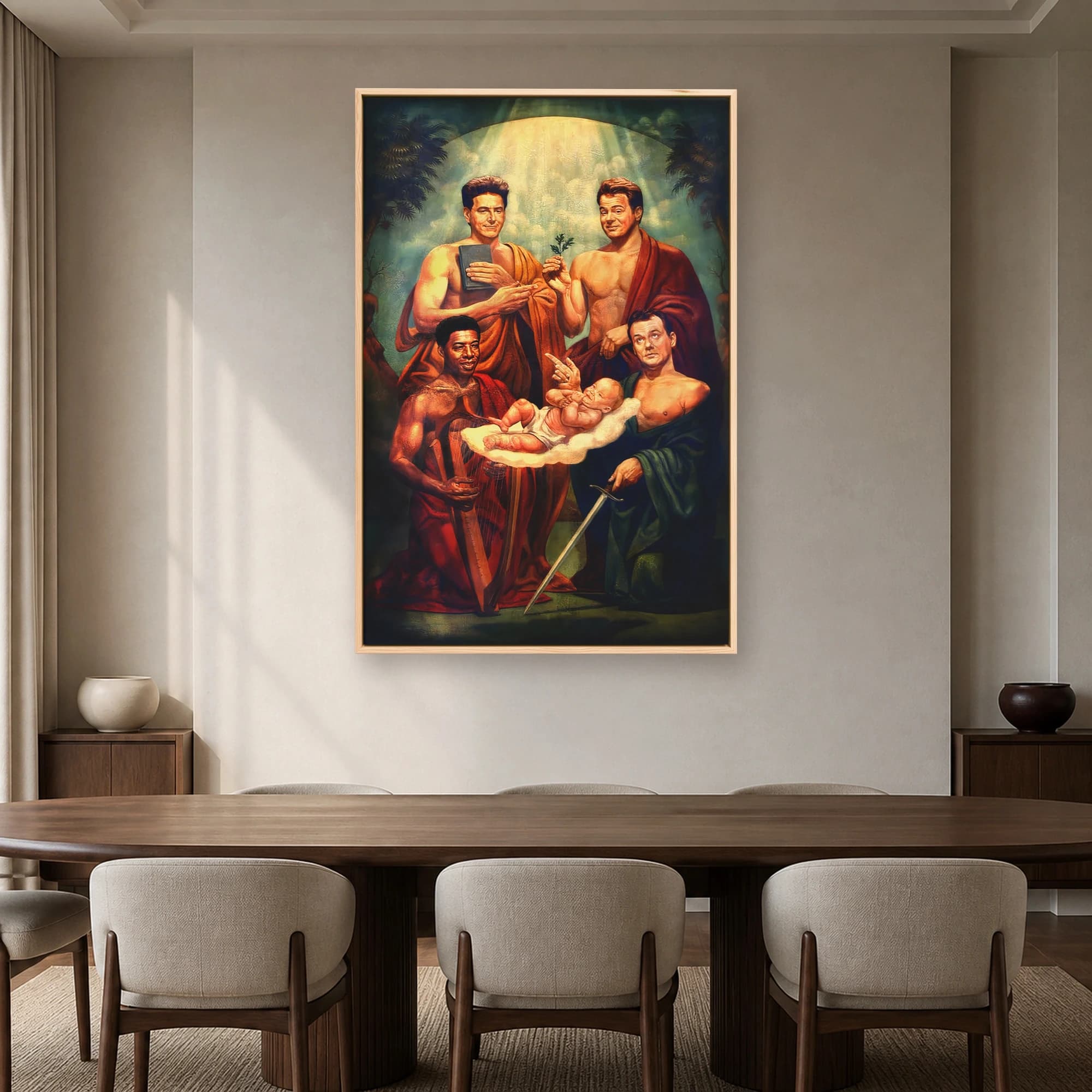 Ghostbusters Renaissance Nativity Parody Wall Art Print, view 4