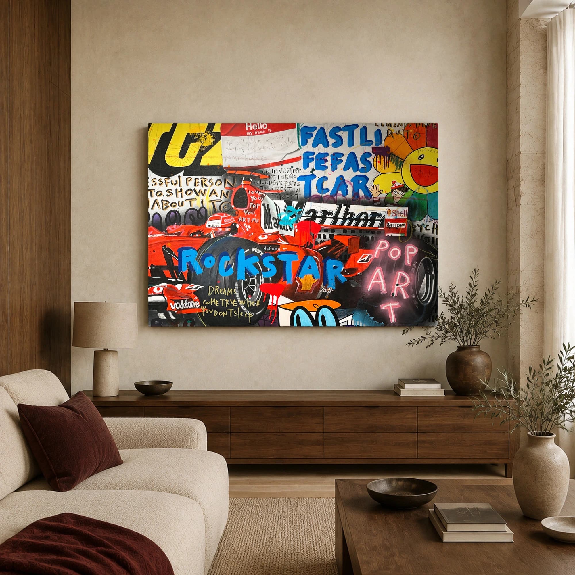 Formula One Racing Pop Art Canvas Print, view 3
