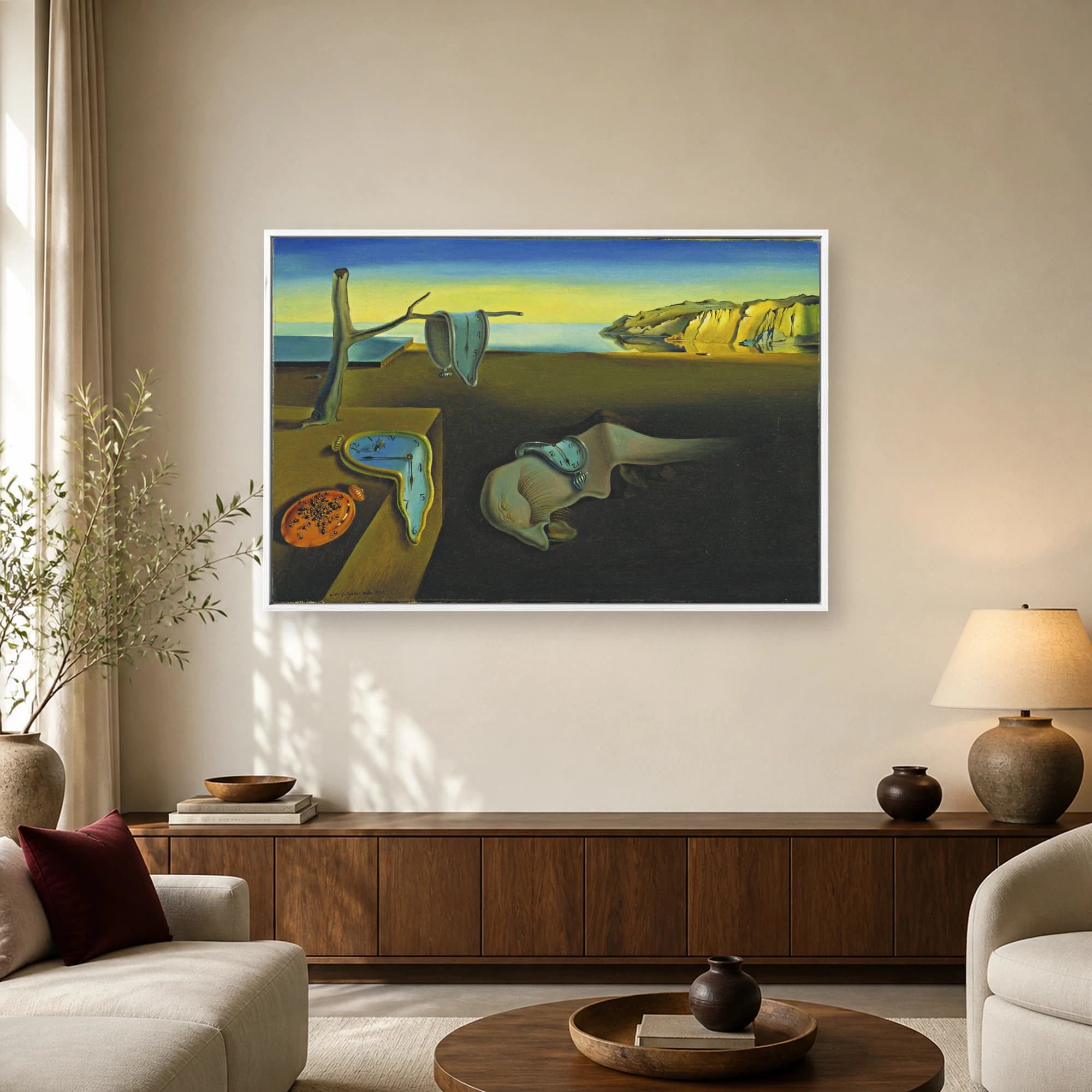The Persistence of Memory Surrealist Wall Art, view 2