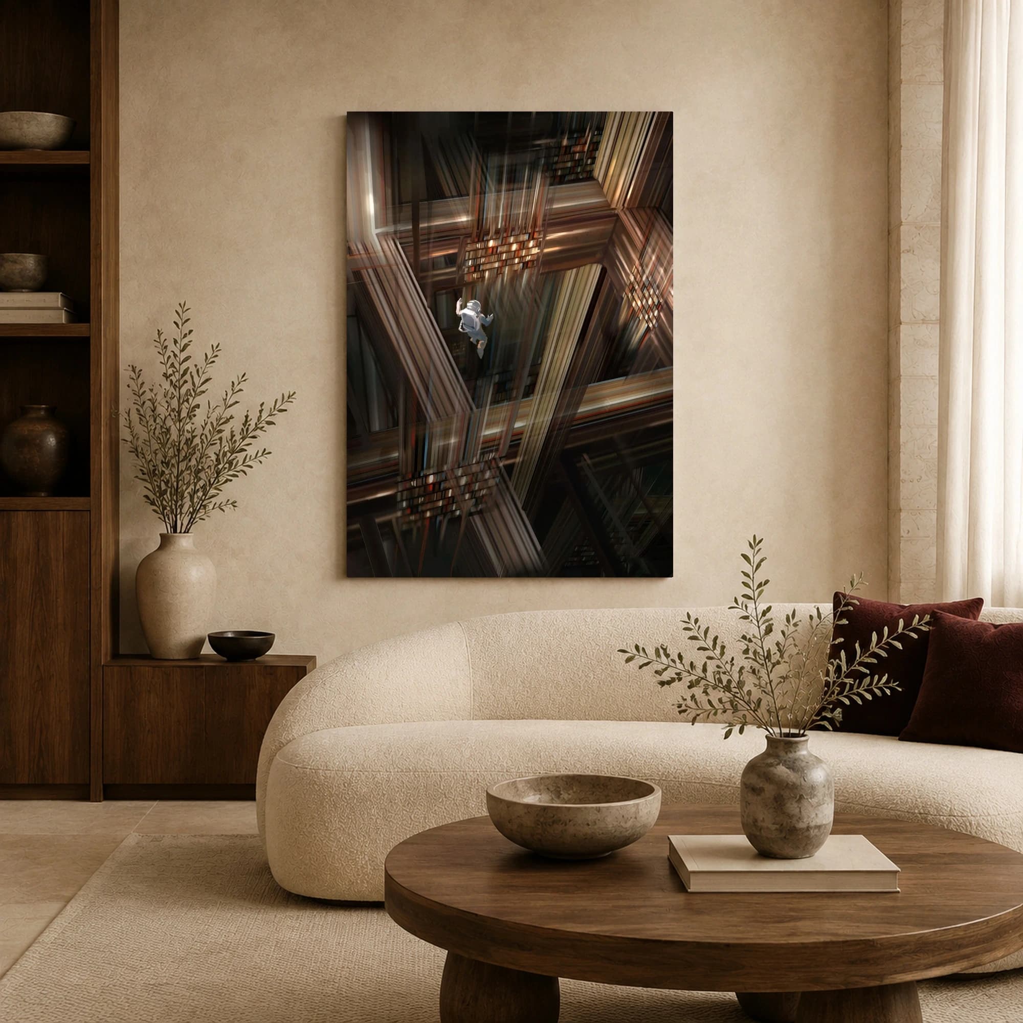 Cosmic Library Surreal Sci-Fi Wall Art, view 5