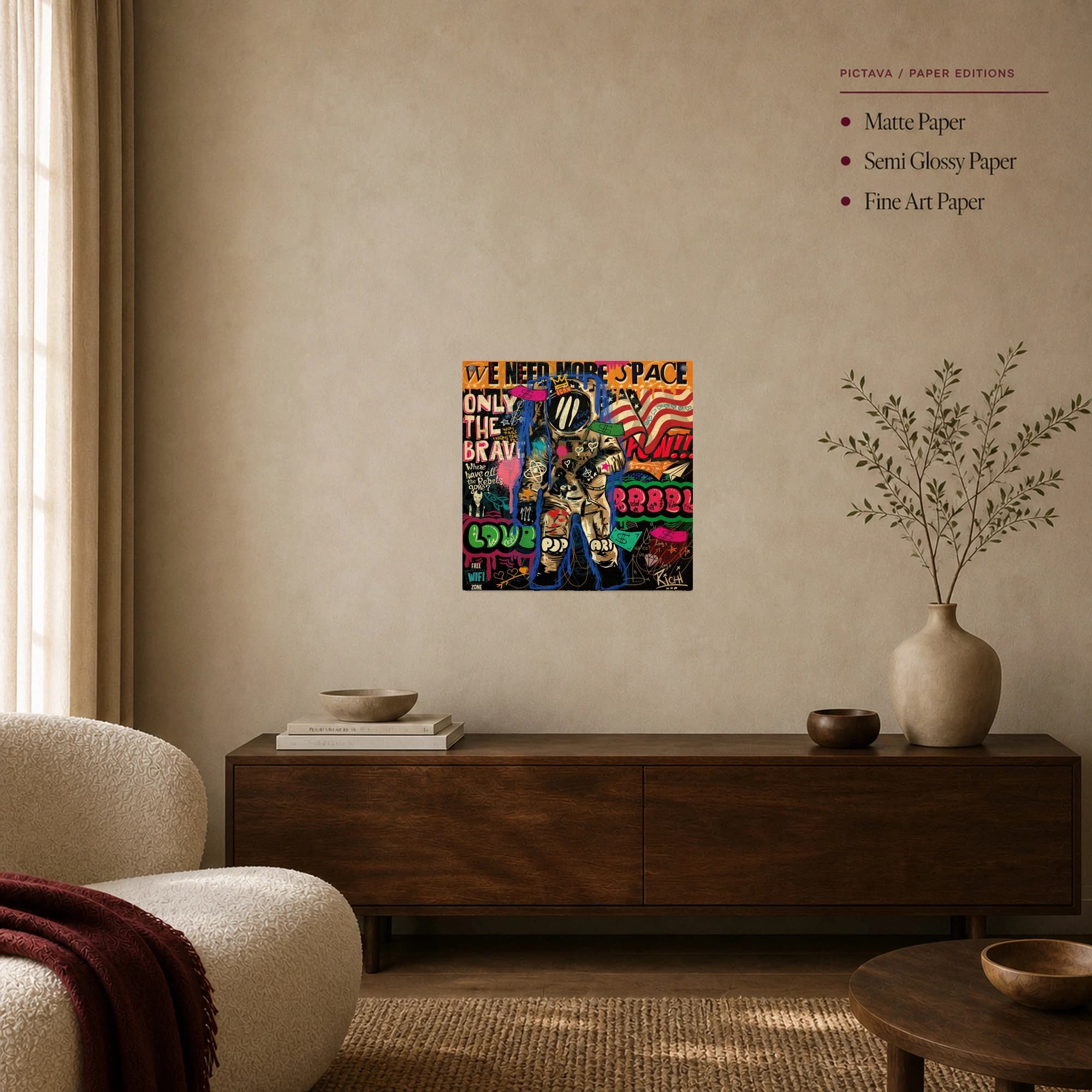 Urban Astronaut Pop Art Canvas & Fine Art Print, view 8