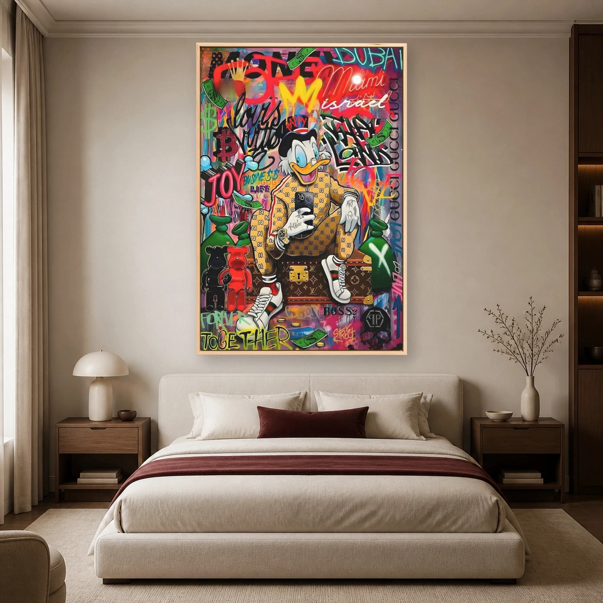 Luxury Urban Duck Pop Art Canvas Print, view 4