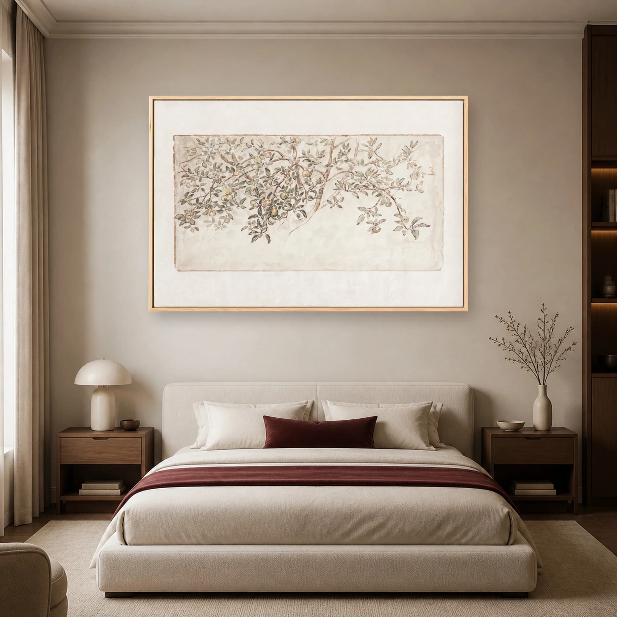 Vintage Fresco Apple Branch Wall Art, view 6