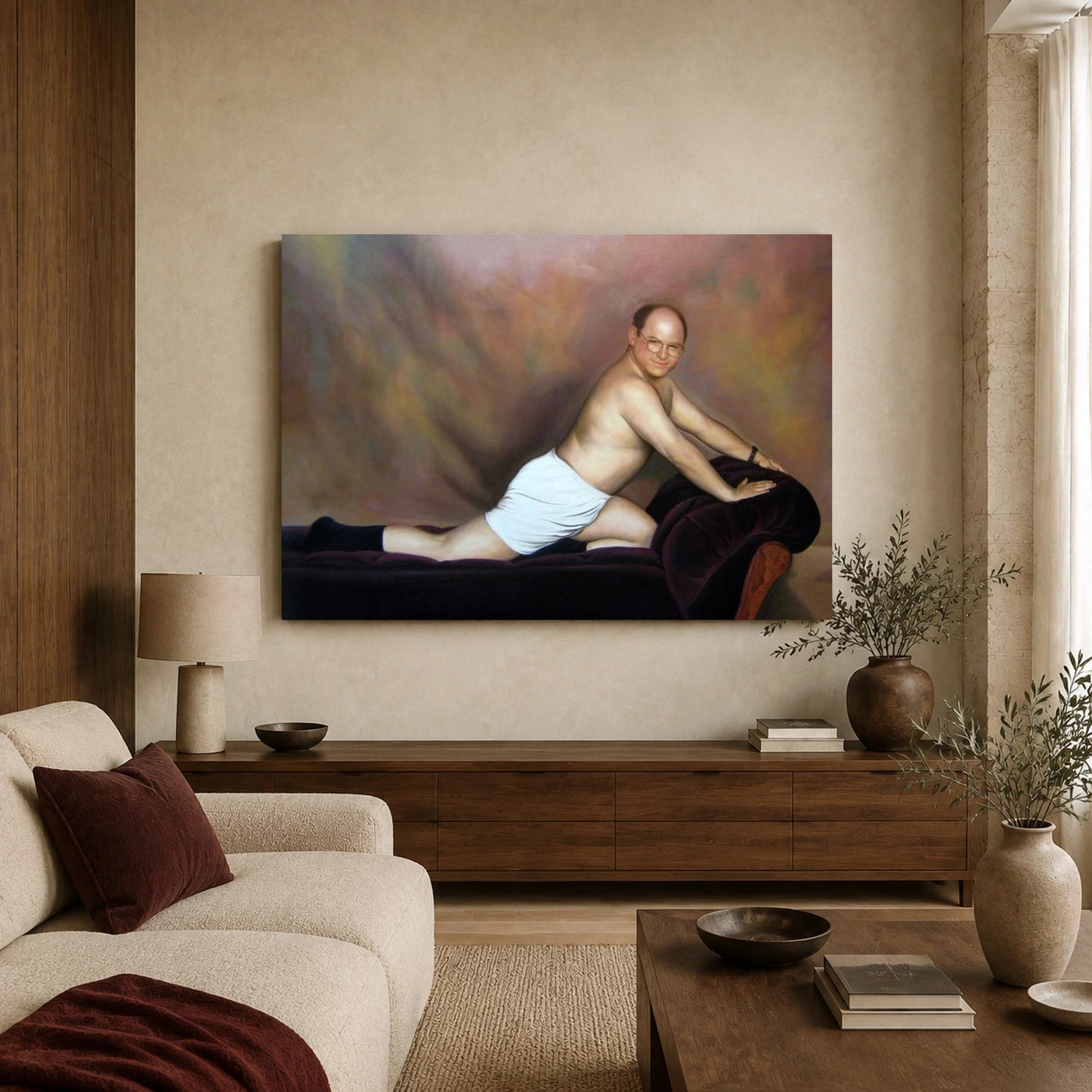 The Timeless George Costanza Classical Portrait Canvas Print, view 4