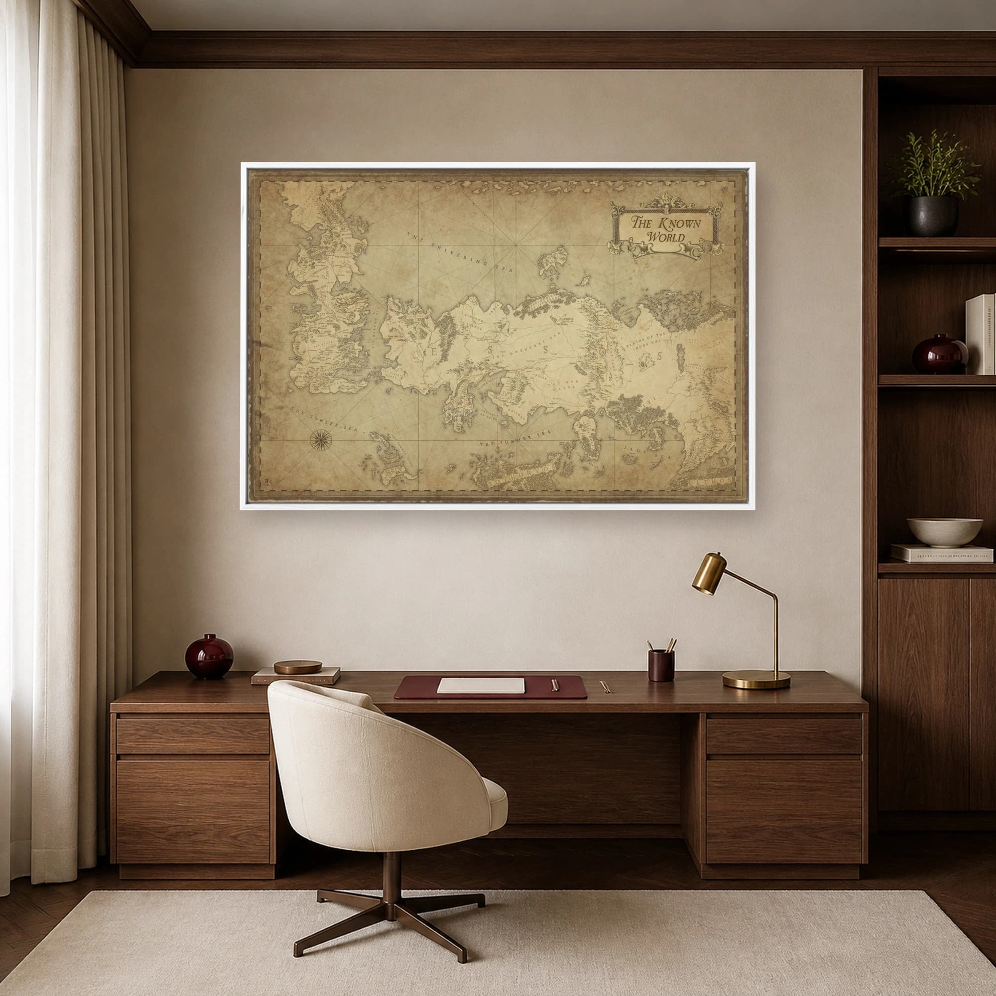 The Known World Fantasy Map Wall Art, view 7