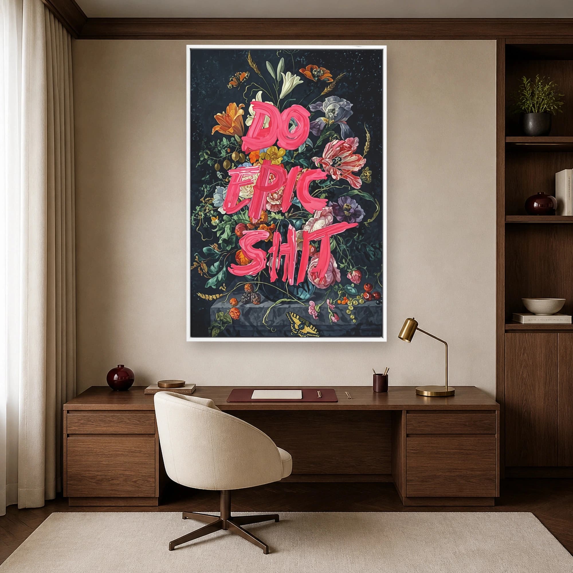 Do Epic Shit Floral Still Life Wall Art, view 3