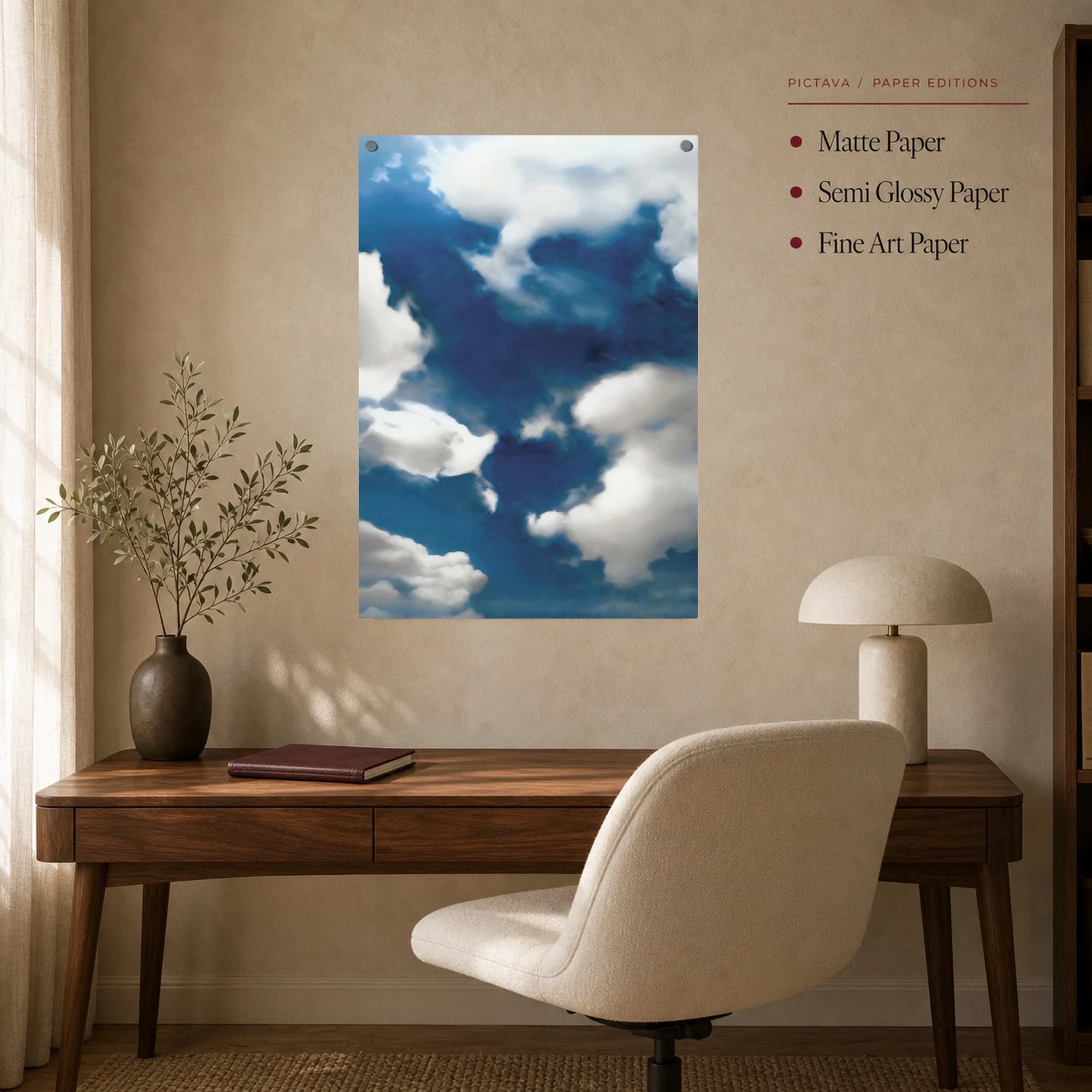 Celestial Blue Expanse Canvas Print, view 8