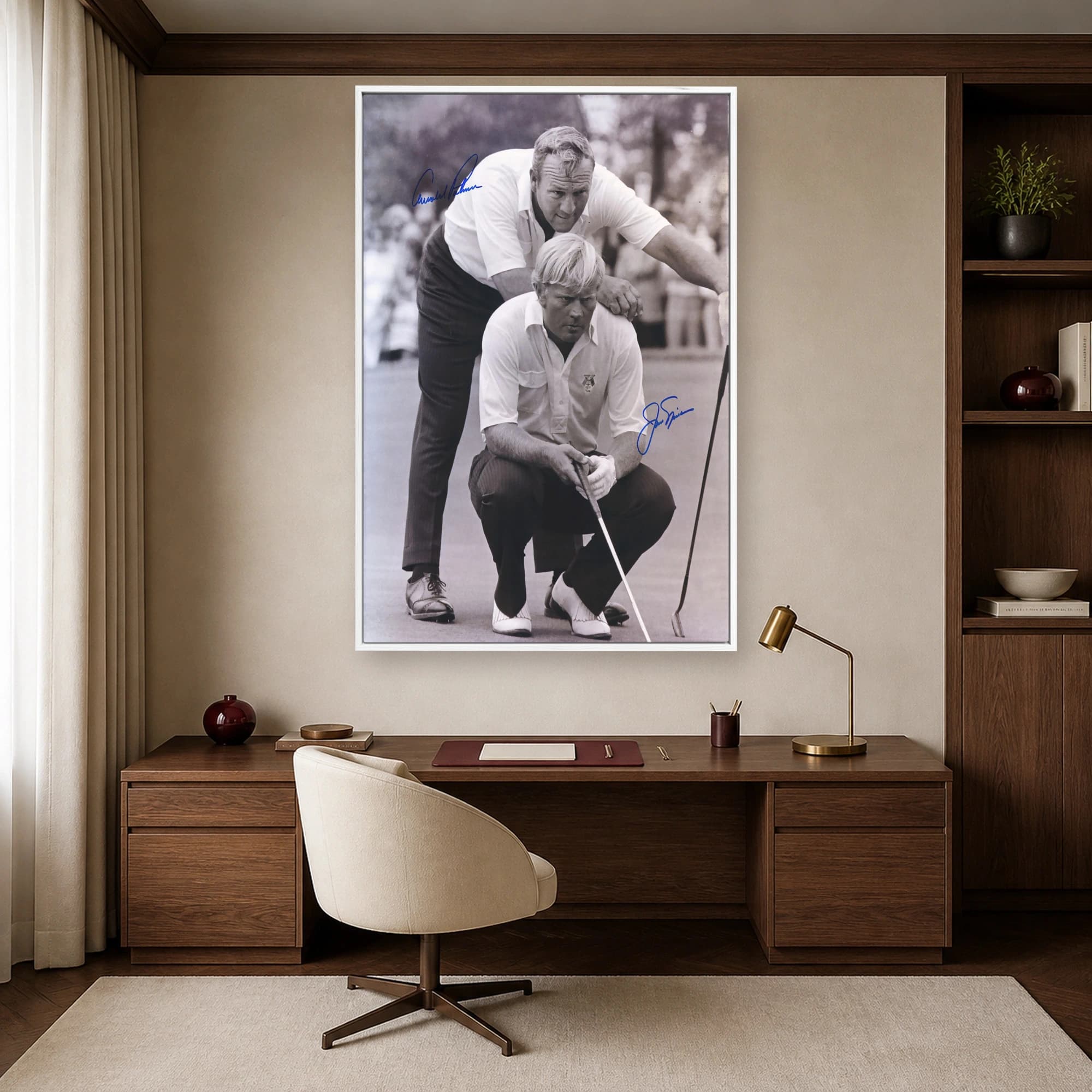 Arnold Palmer and Jack Nicklaus Historic Golf Print, view 6