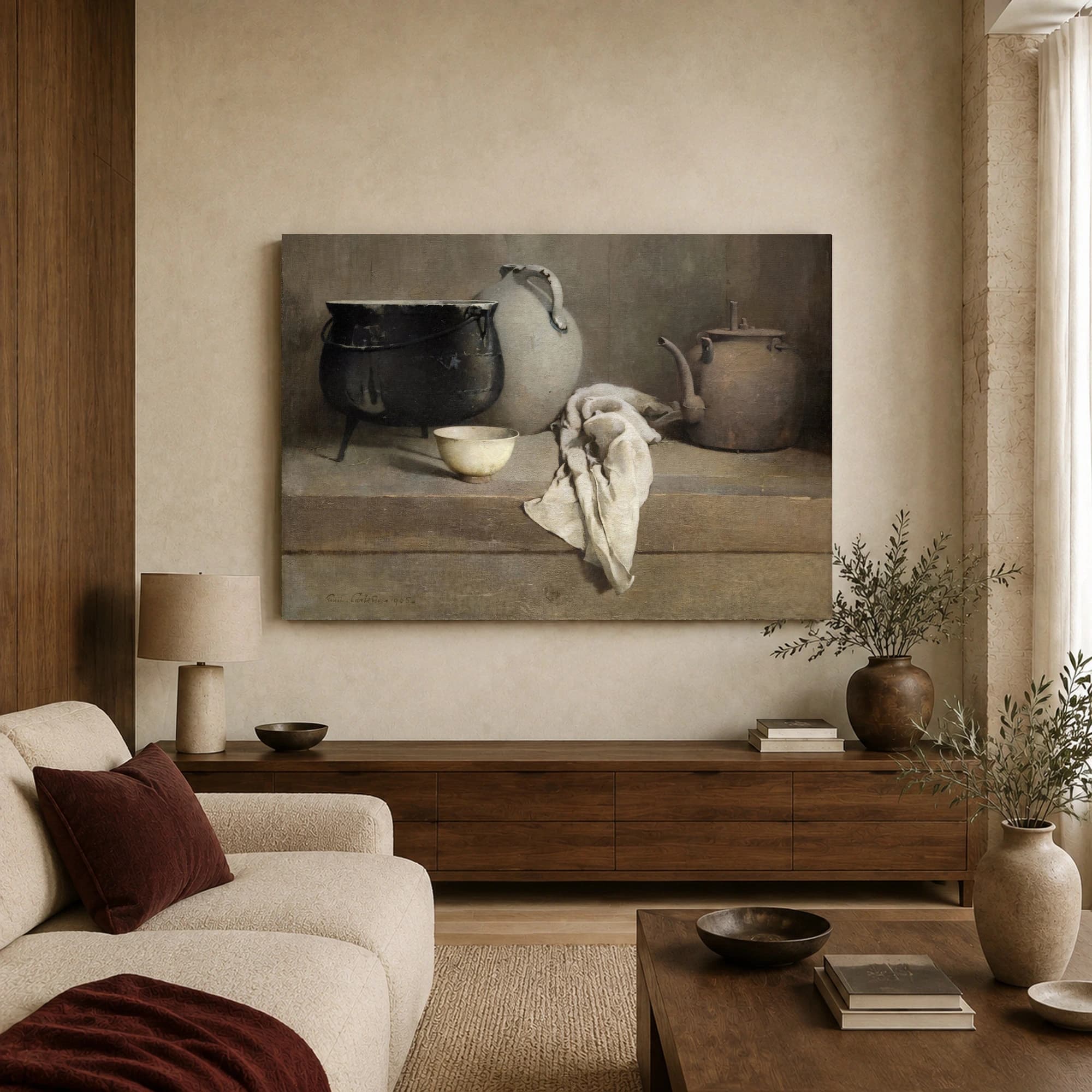 Emil Carlsen 1905 Still Life Vintage Canvas Print, view 4