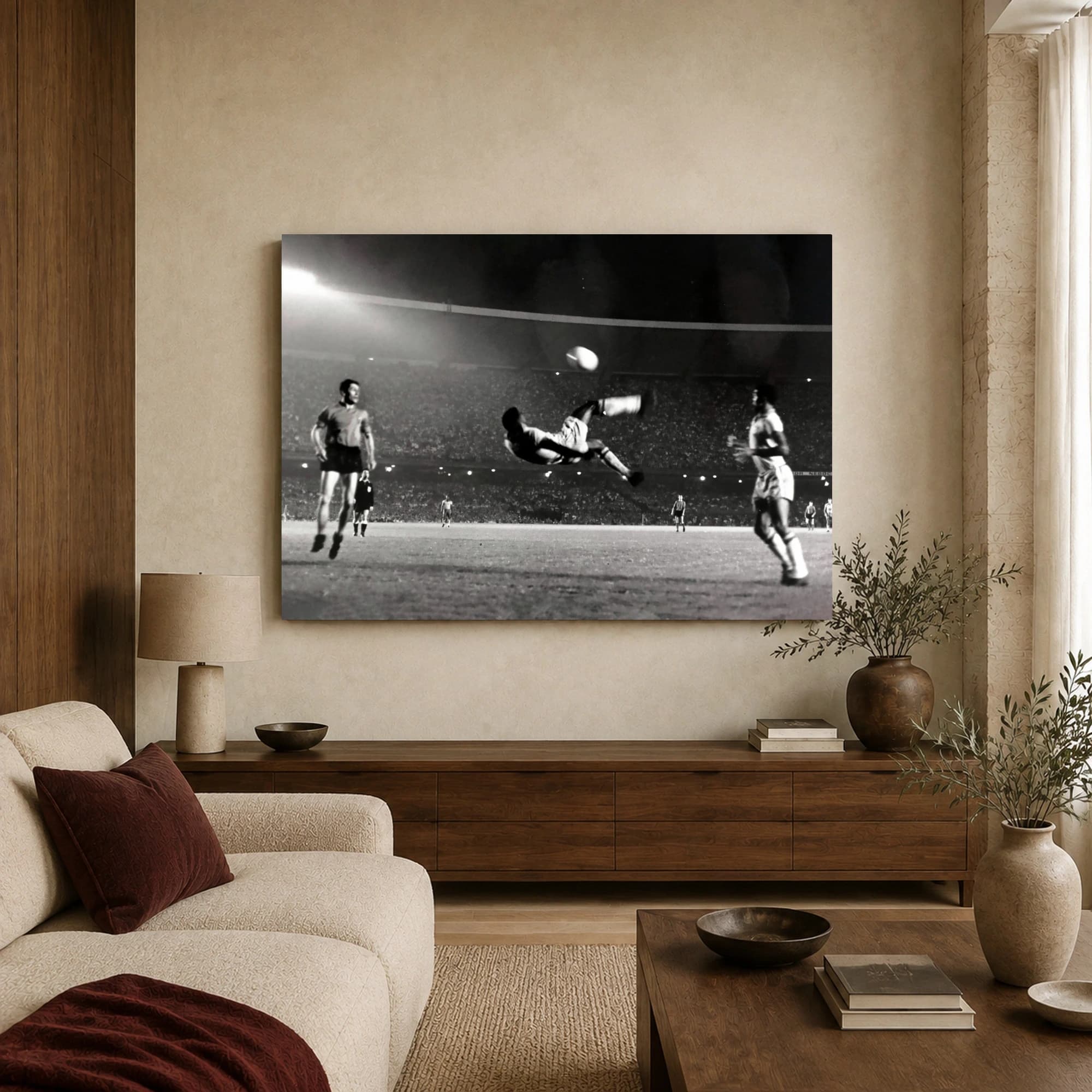 Vintage Pele Bicycle Kick Sports Photography Print, view 3