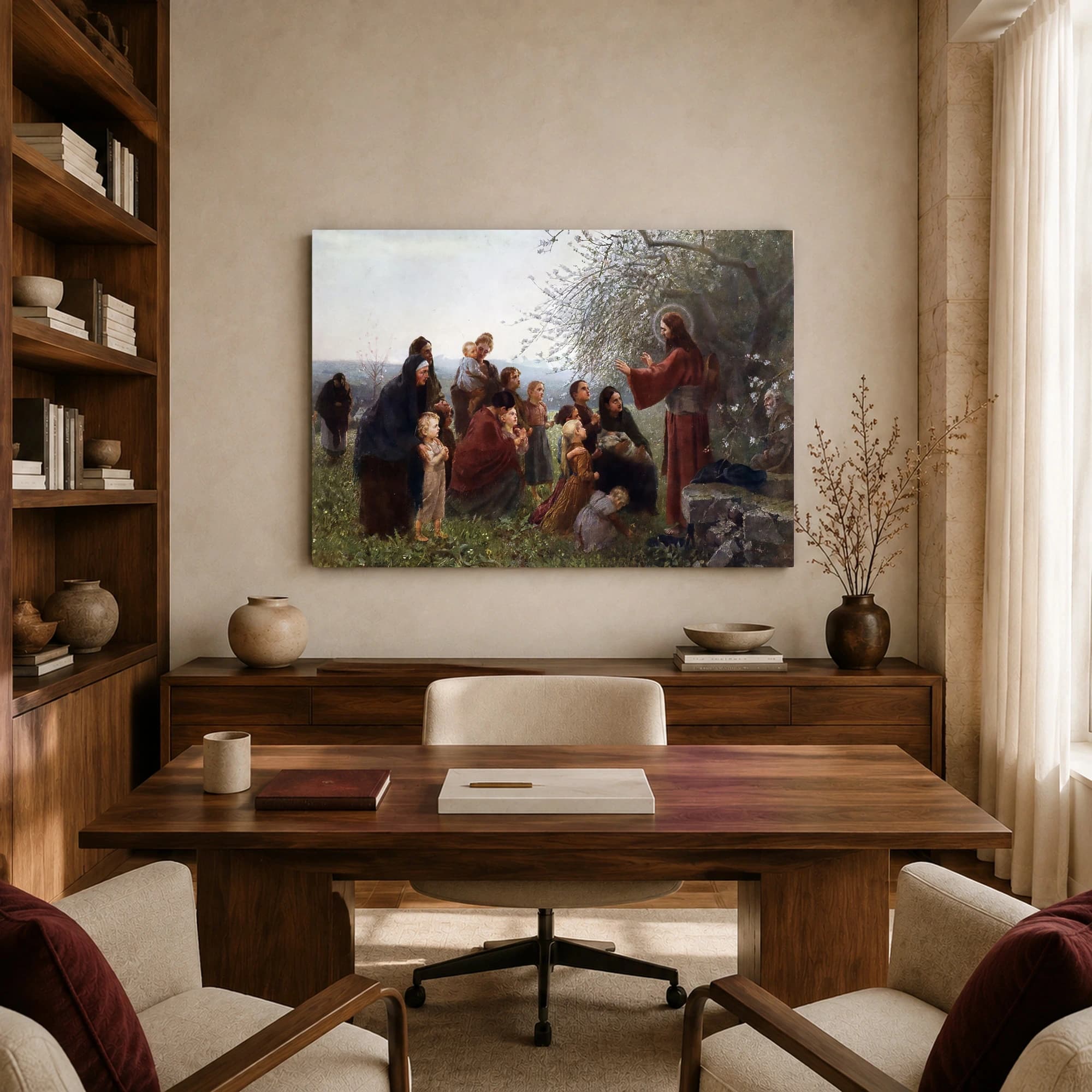 Christ Blessing the Children Vintage Fine Art Print, view 8