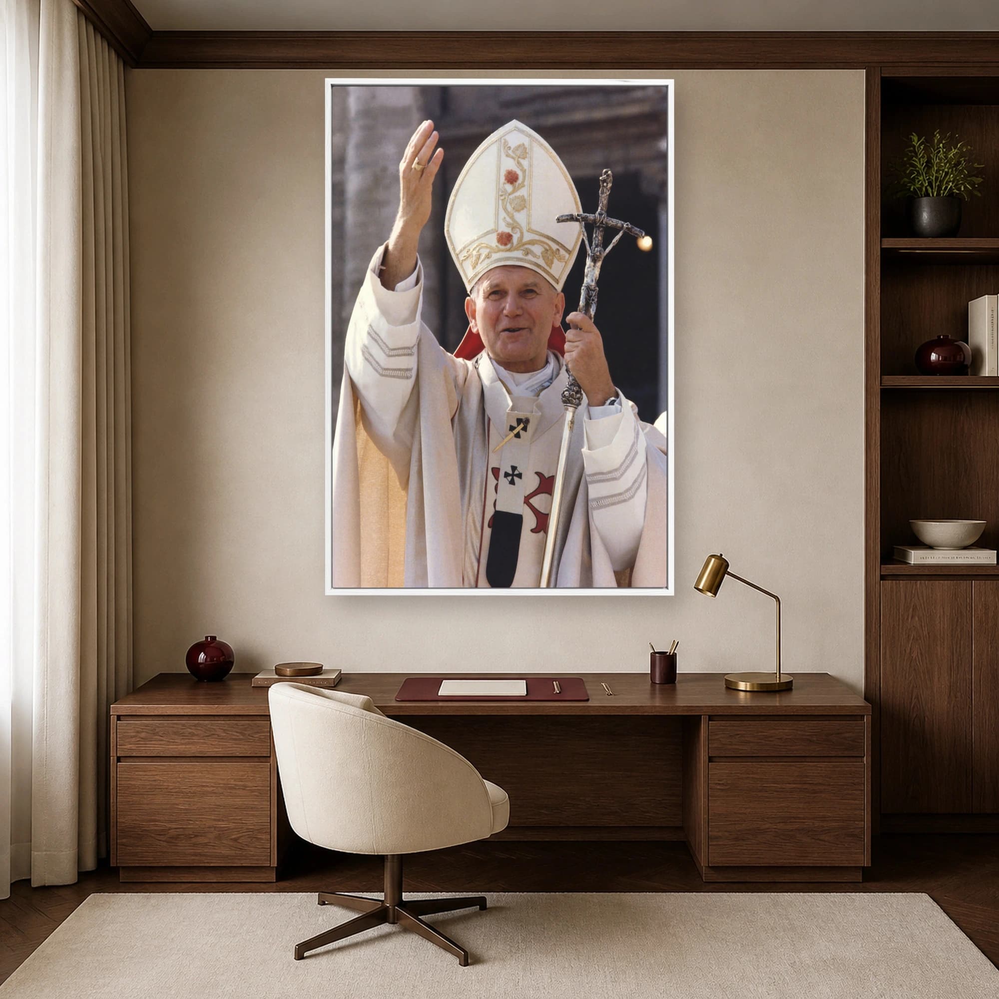 Pope John Paul II Historic Blessing Portrait Print, view 5