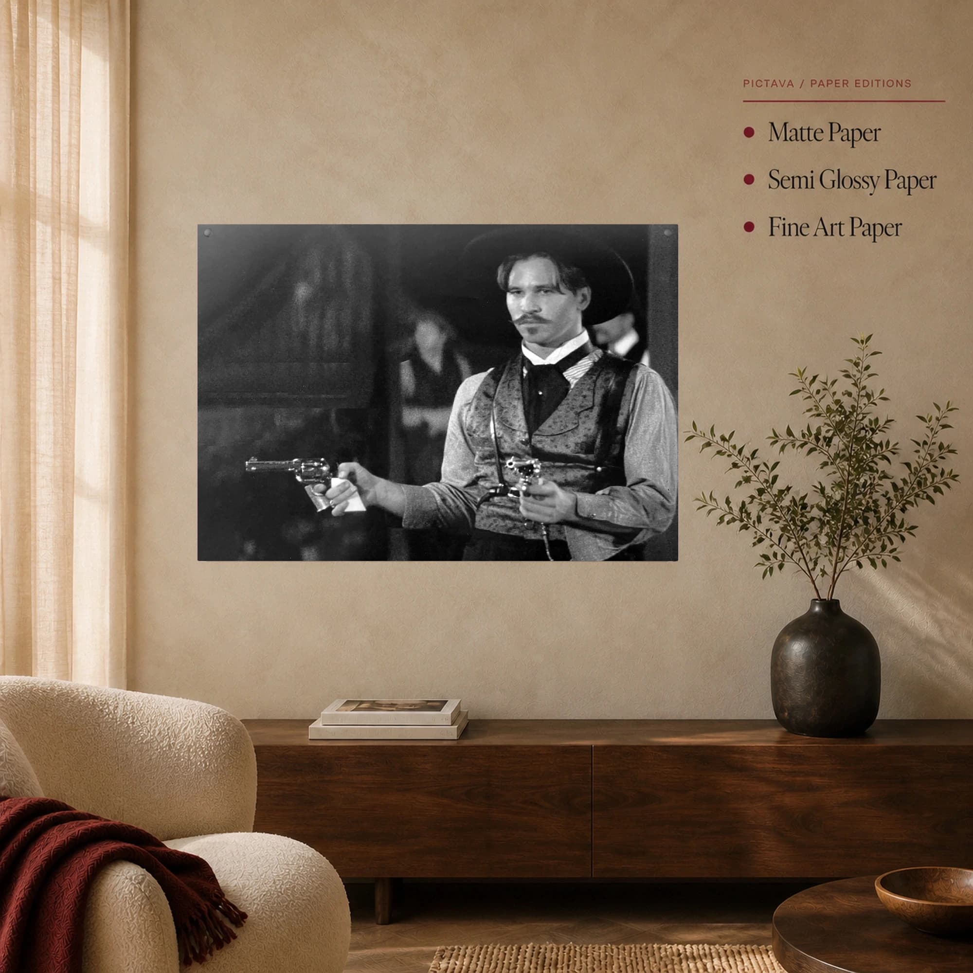 Doc Holliday Tombstone Movie Canvas Wall Art, view 3