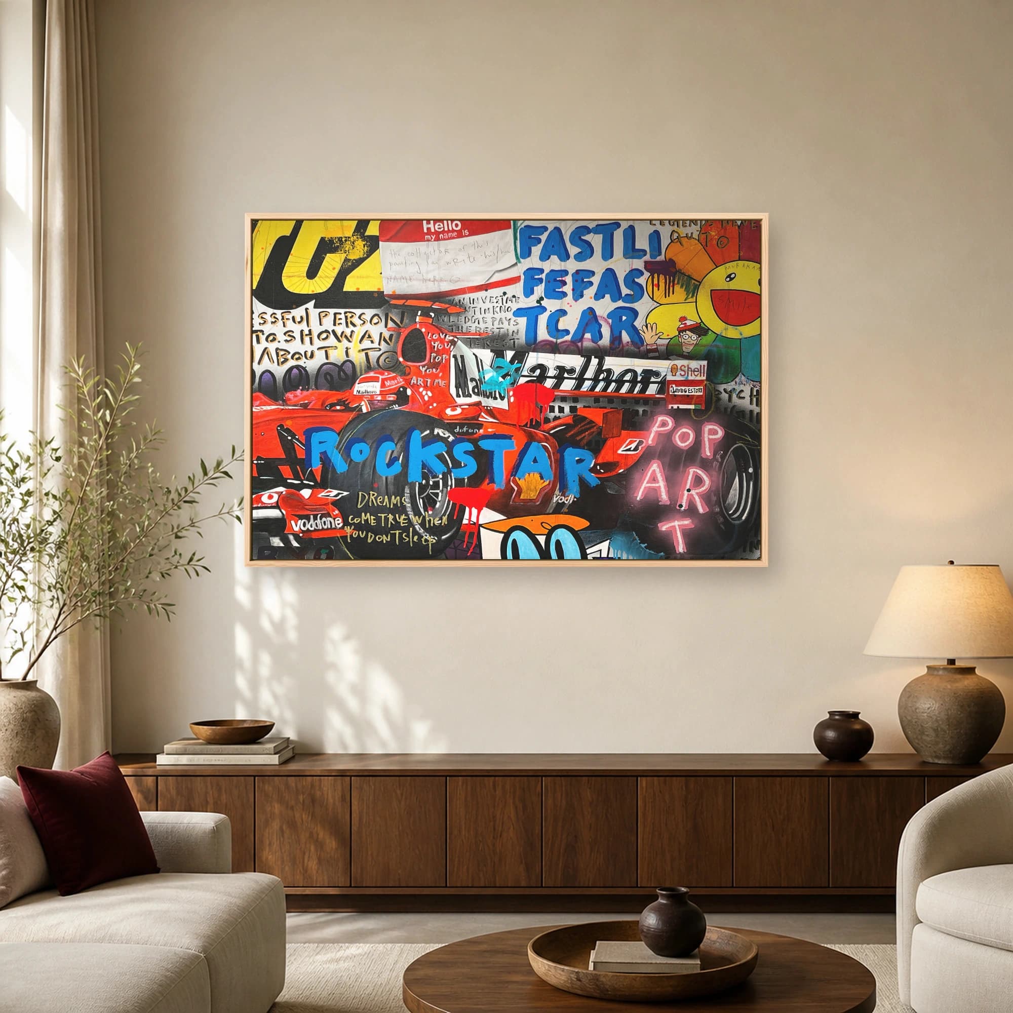 Formula One Racing Pop Art Canvas Print, view 2
