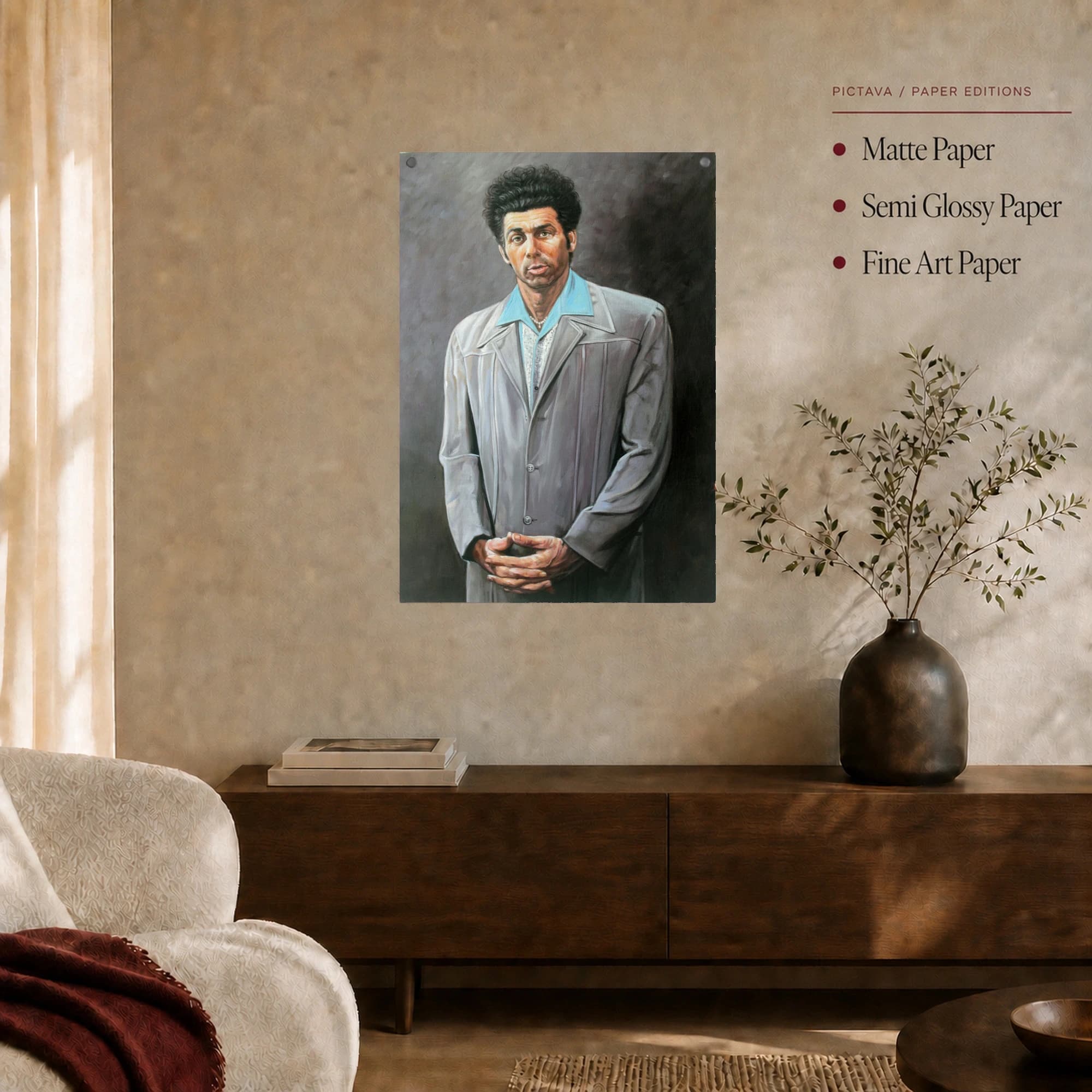 The Kramer Seinfeld Portrait Canvas Print, view 5