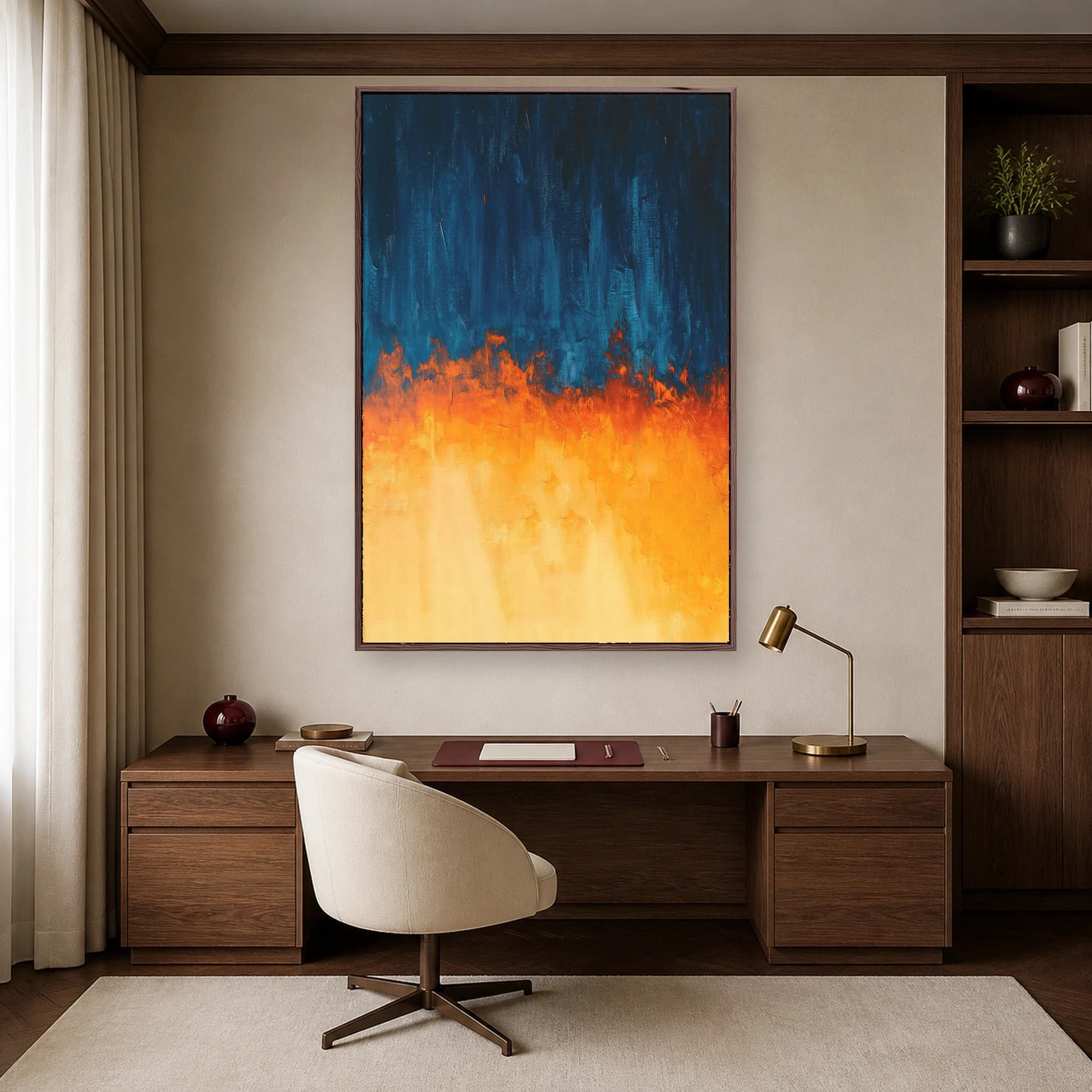 Abstract Fire and Ice Canvas Print, view 6
