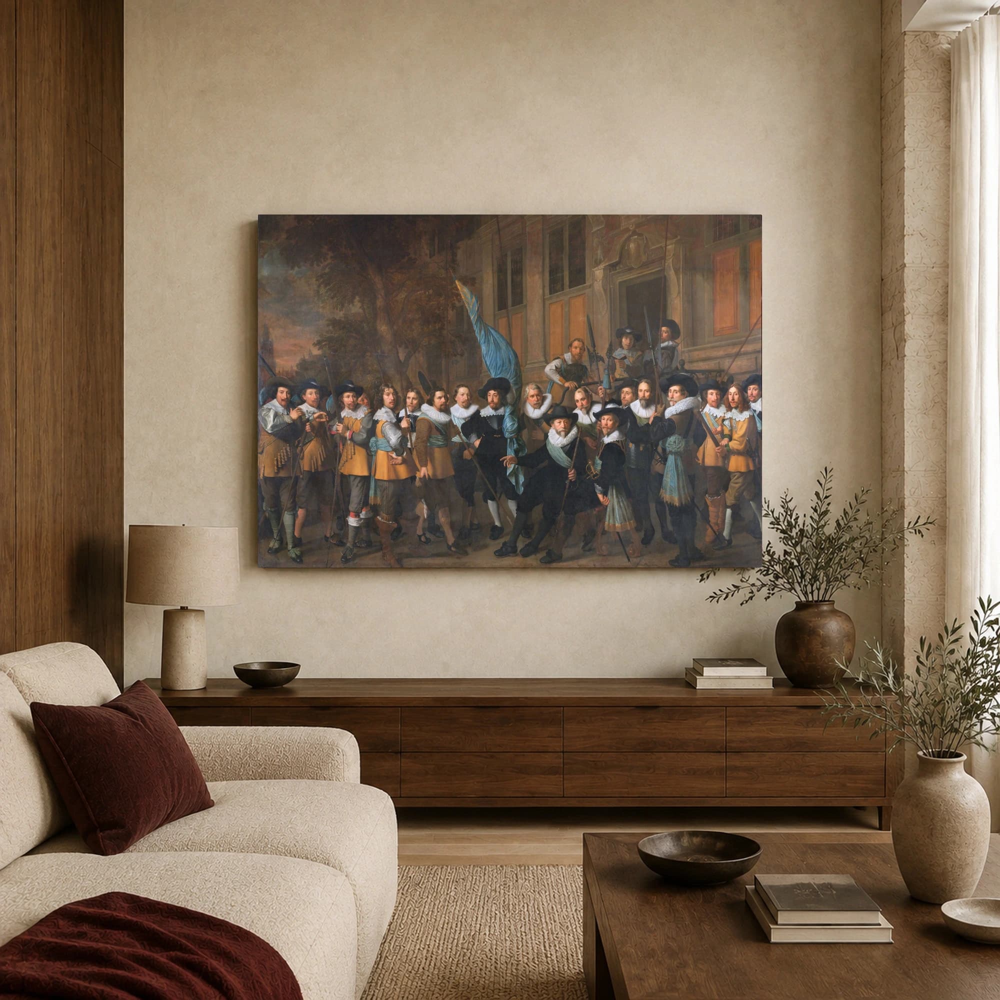 The Meagre Company Dutch Golden Age Canvas Art, view 3