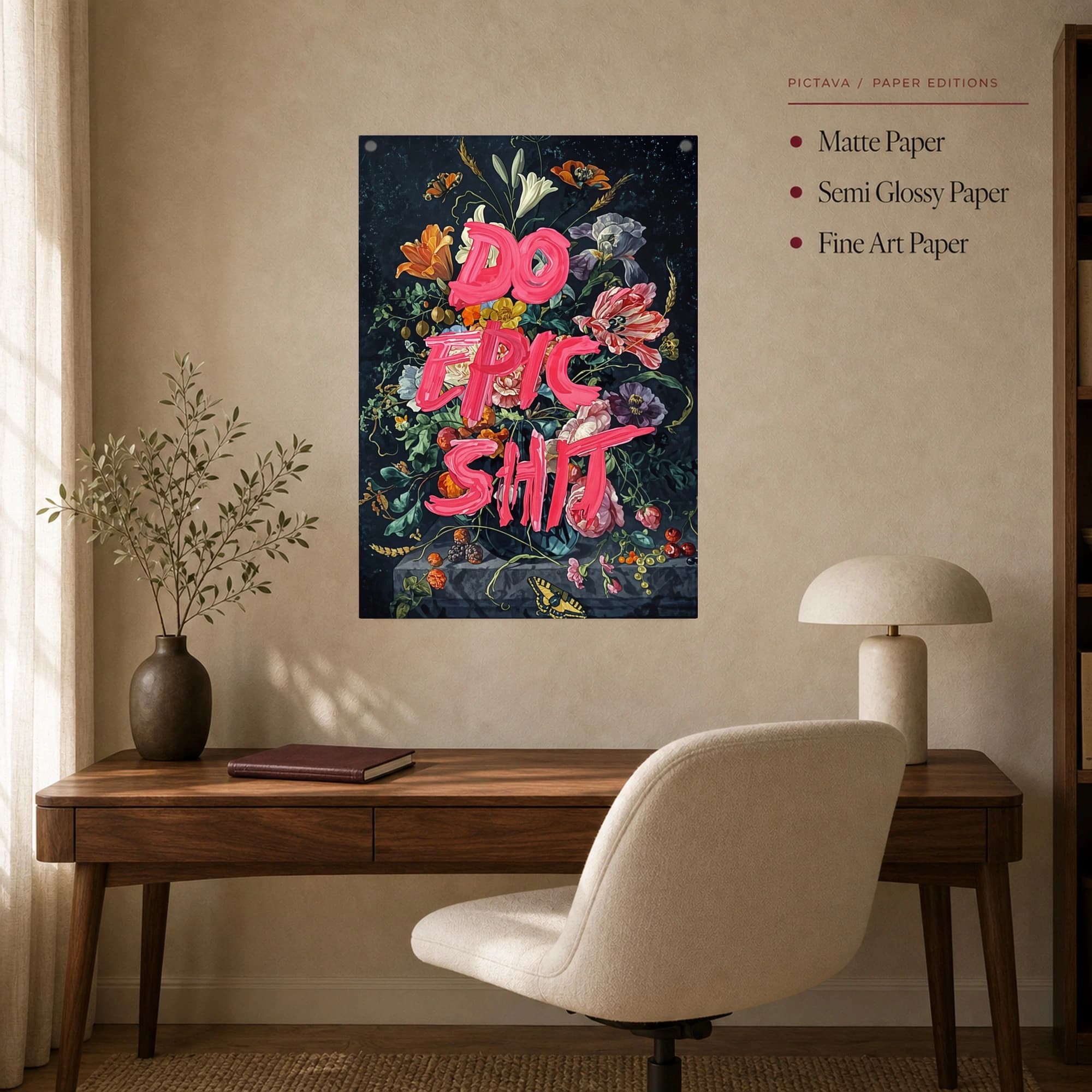Do Epic Shit Floral Still Life Wall Art, view 7