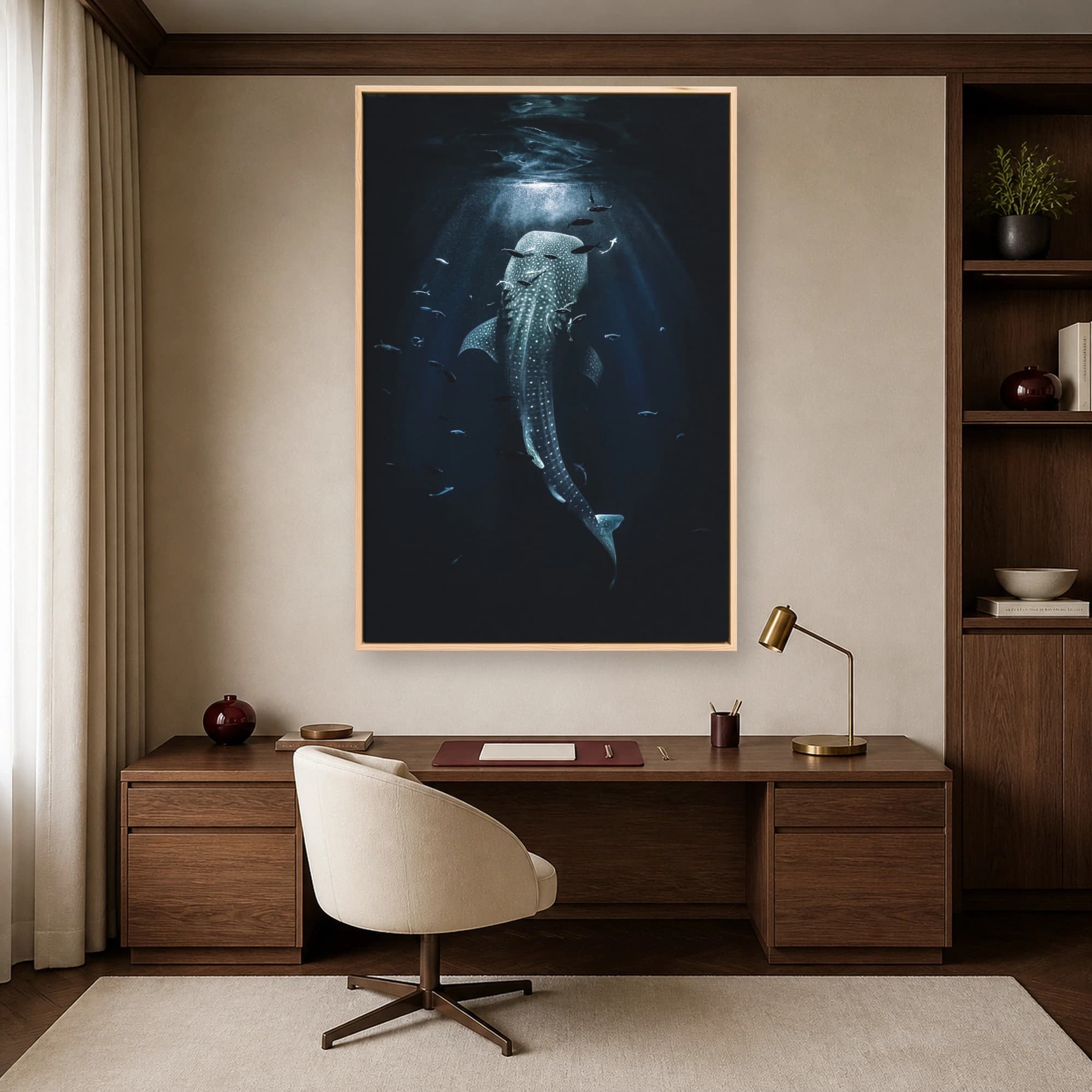 Whale Shark Abyss Fine Art Print, view 5