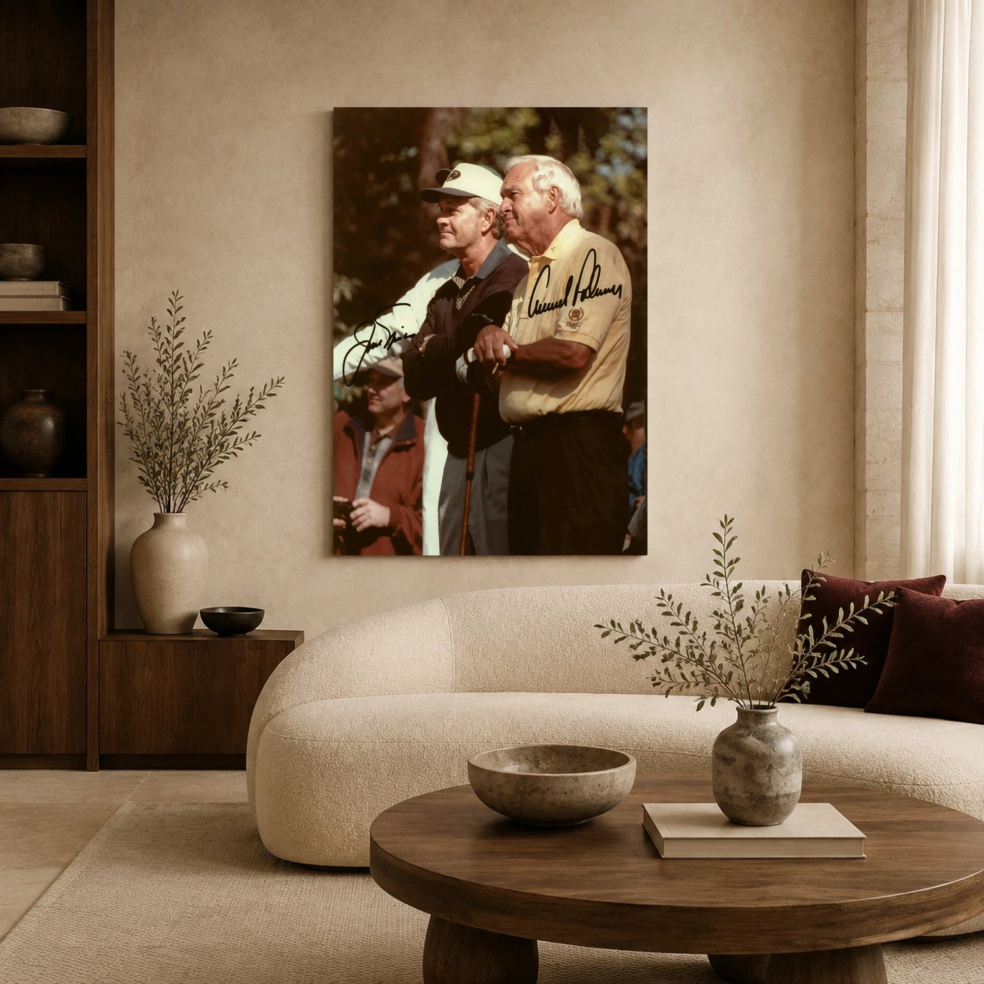 Arnold Palmer & Jack Nicklaus Golf Legends Canvas Print, view 4