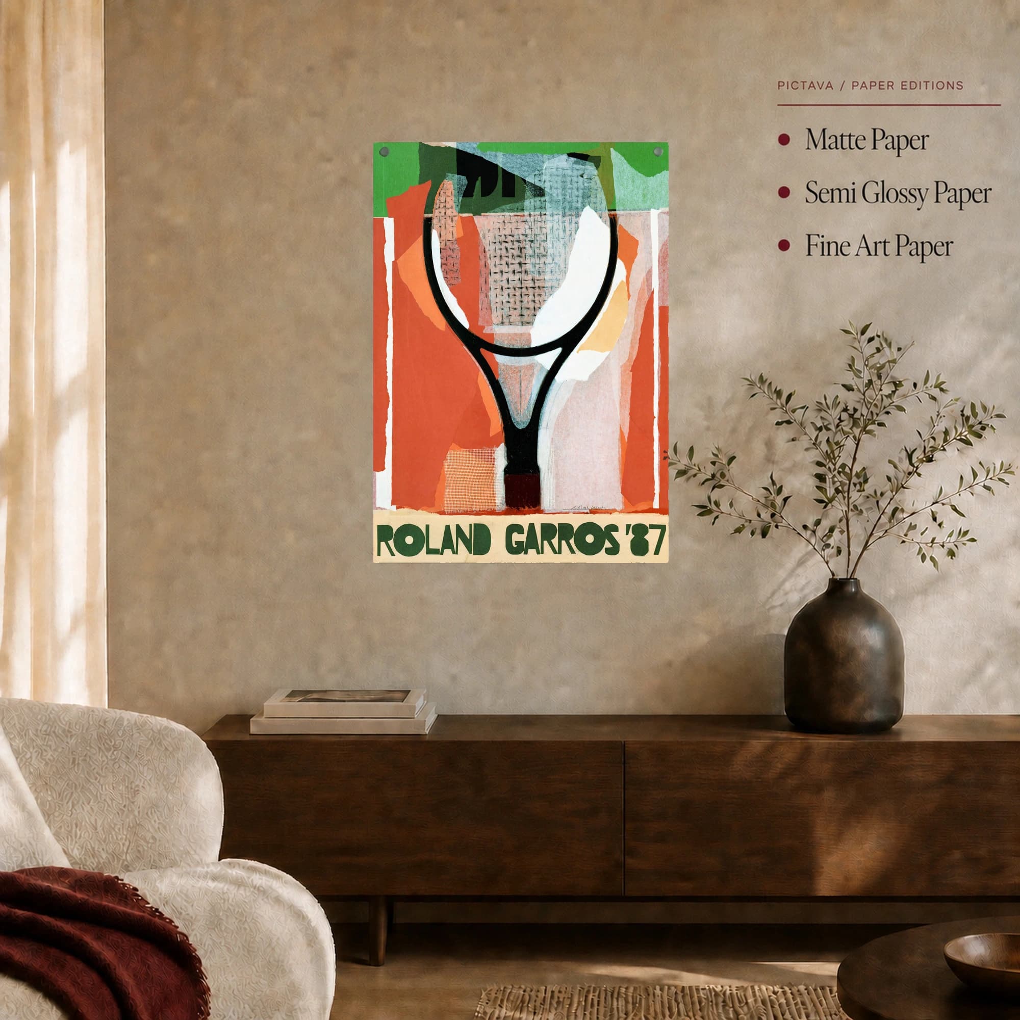 Roland Garros '87 Vintage Tennis Poster, view 7