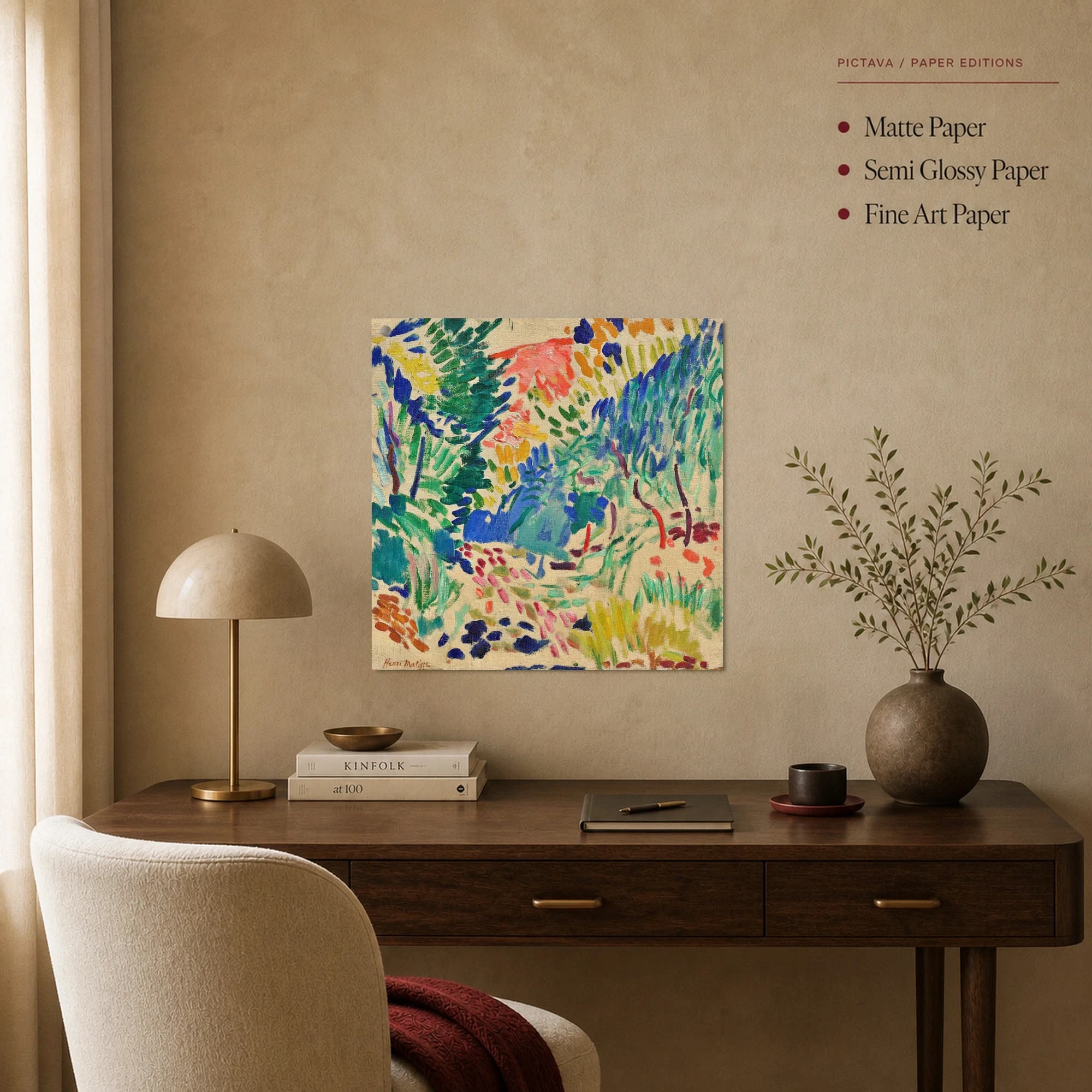 Henri Matisse Colorful Landscape Fine Art Print, view 3