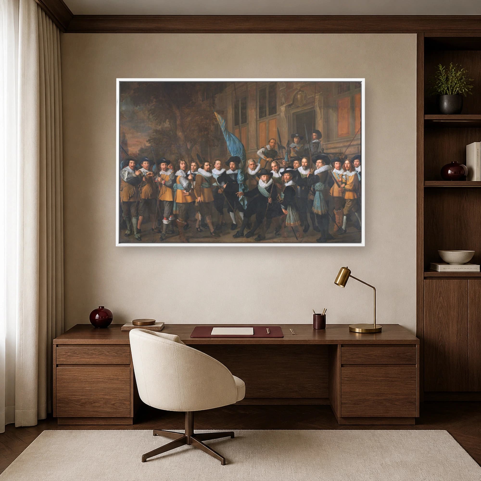 The Meagre Company Dutch Golden Age Canvas Art, view 4