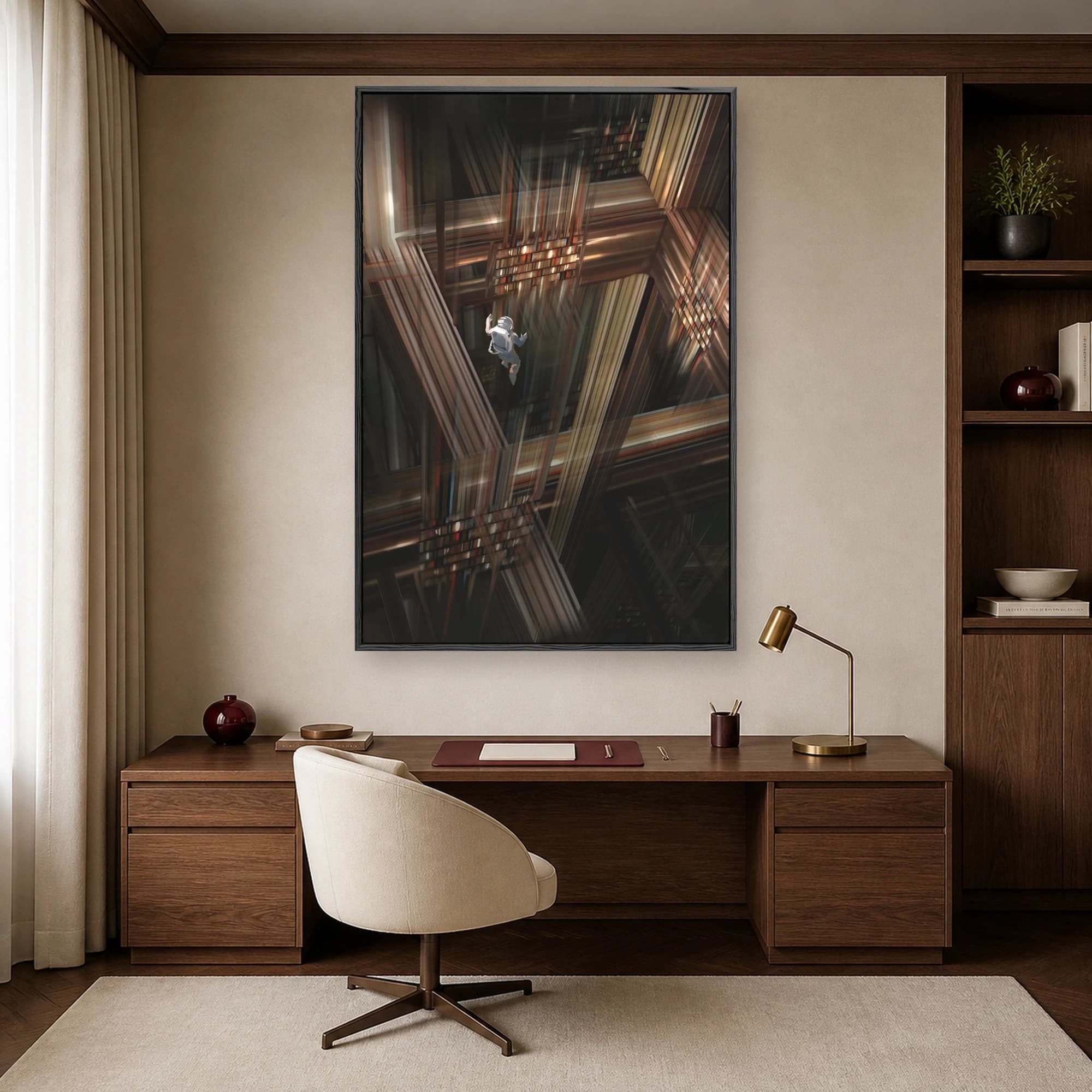 Cosmic Library Surreal Sci-Fi Wall Art, view 7