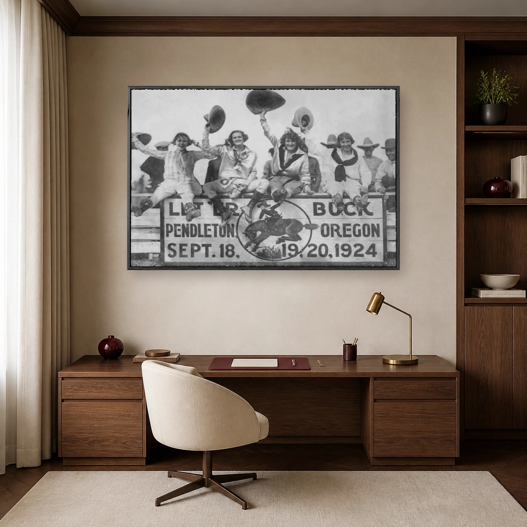 Pendleton Roundup 1924 Cowgirls Historic Photograph, view 6