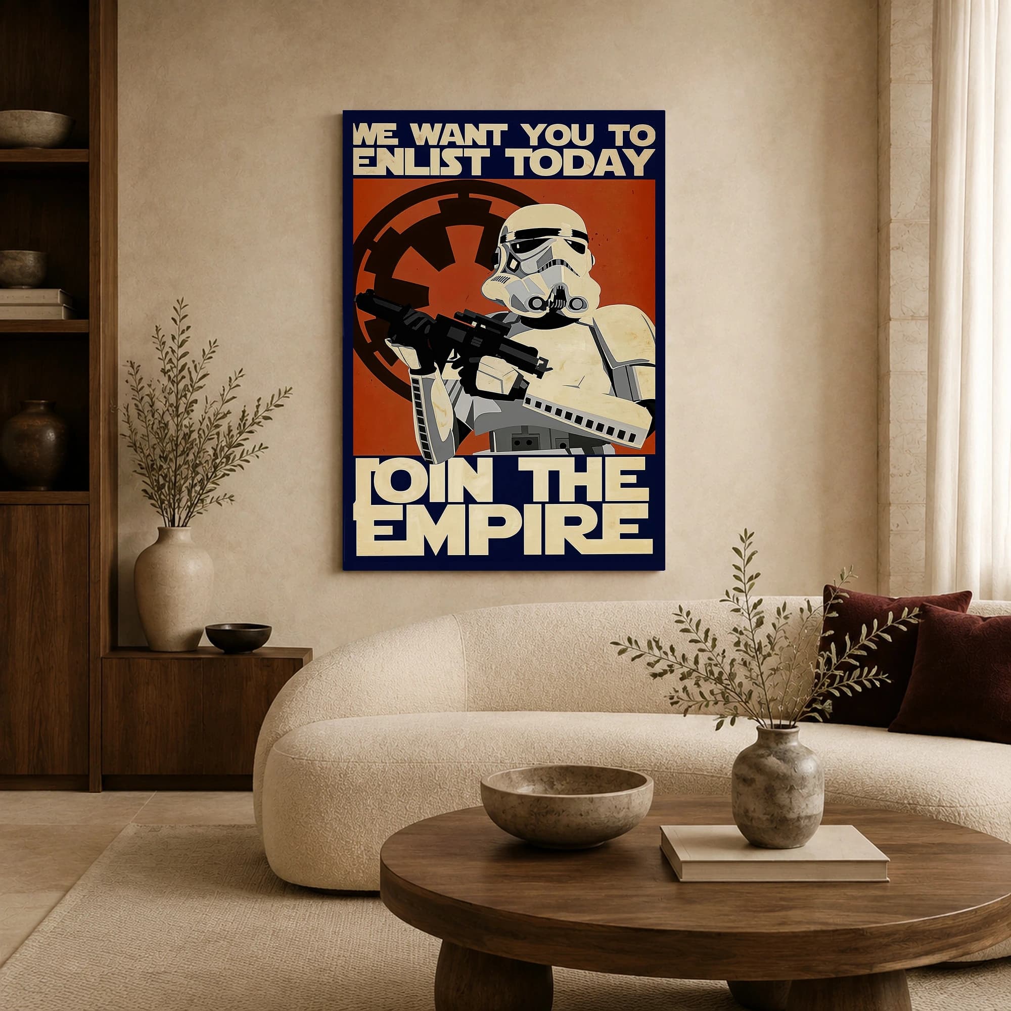 Stormtrooper Empire Recruitment Vintage Sci-Fi Poster, view 7