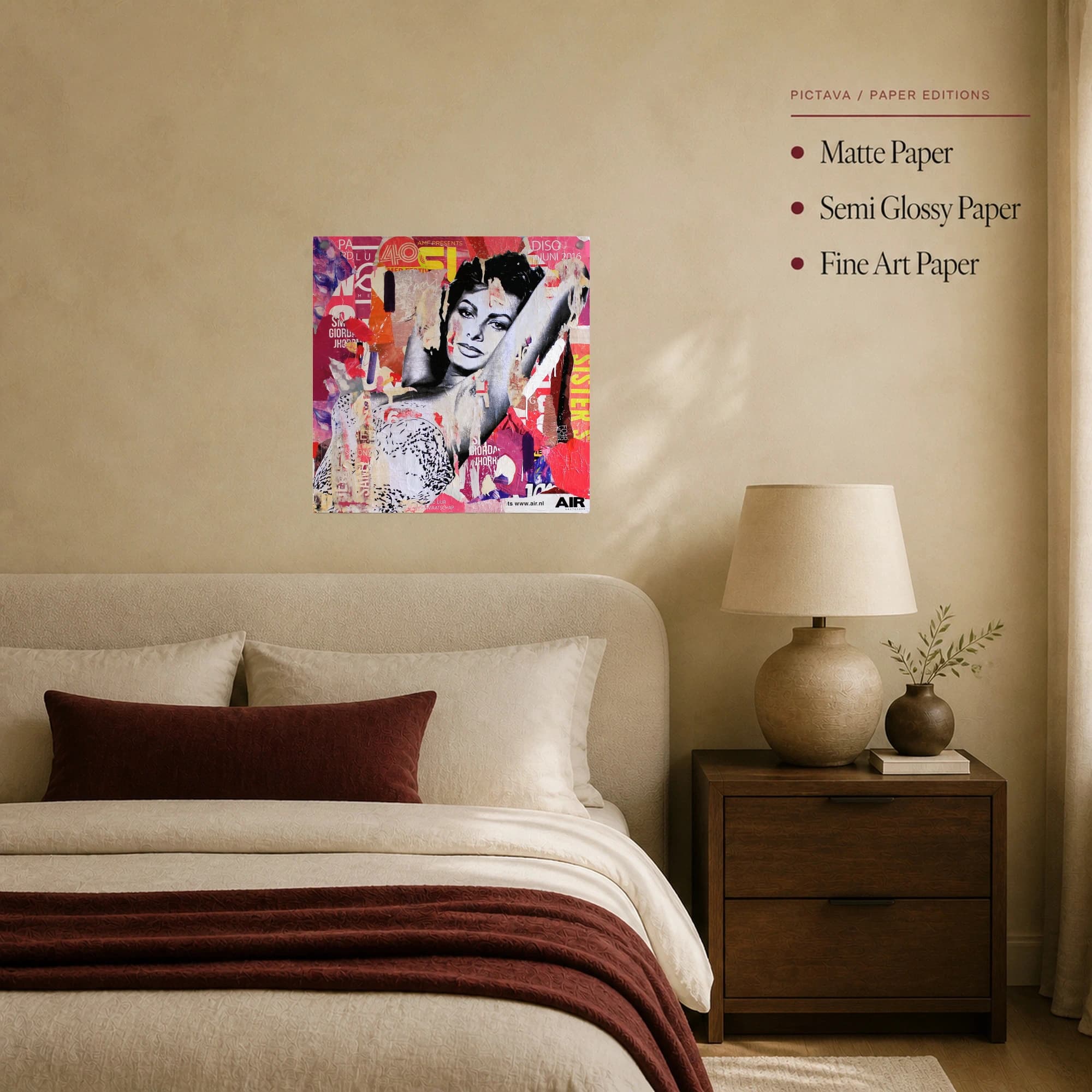 Sophia Loren Pop Art Mixed Media Poster & Canvas Print, view 8