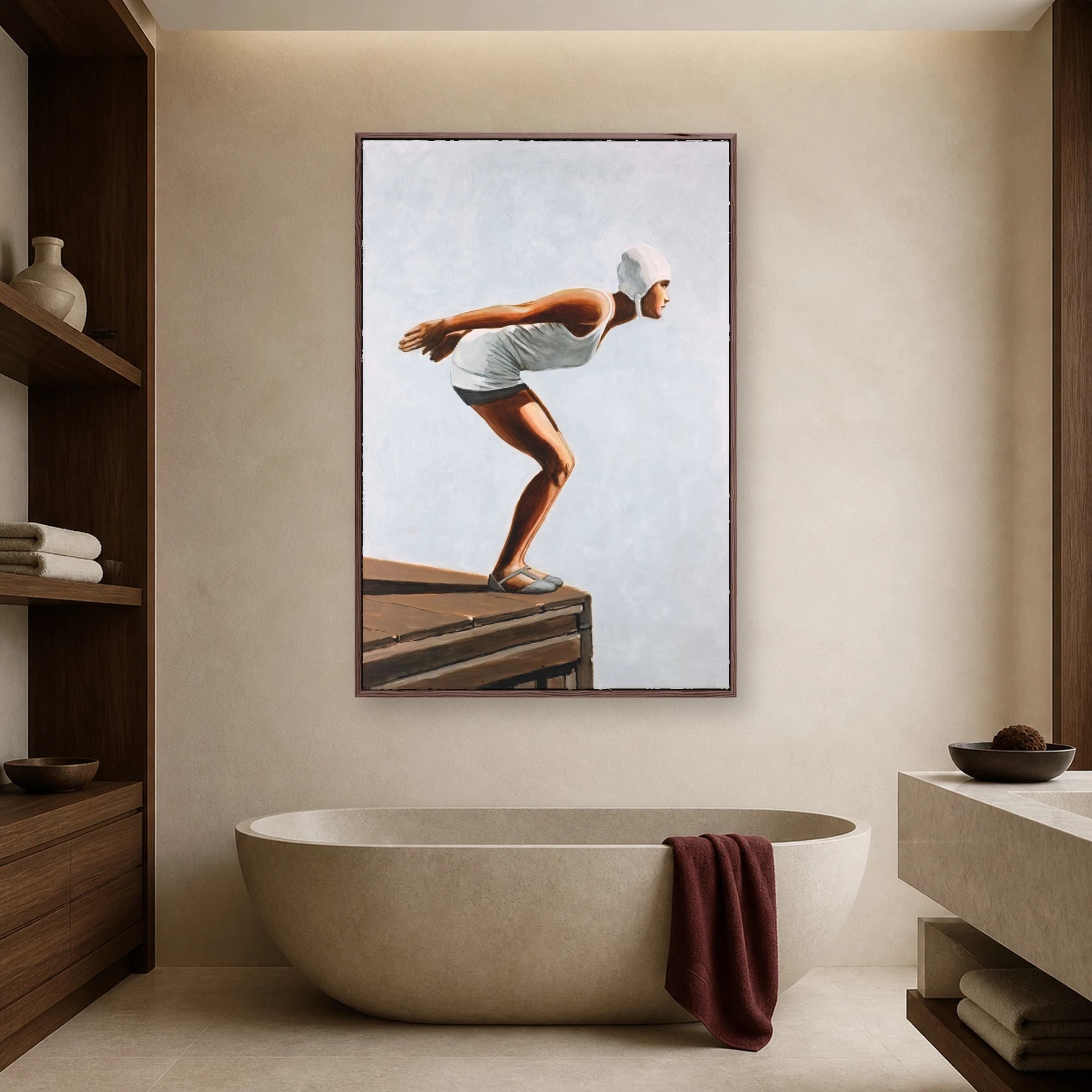 Vintage Diver Fine Art Print, view 2