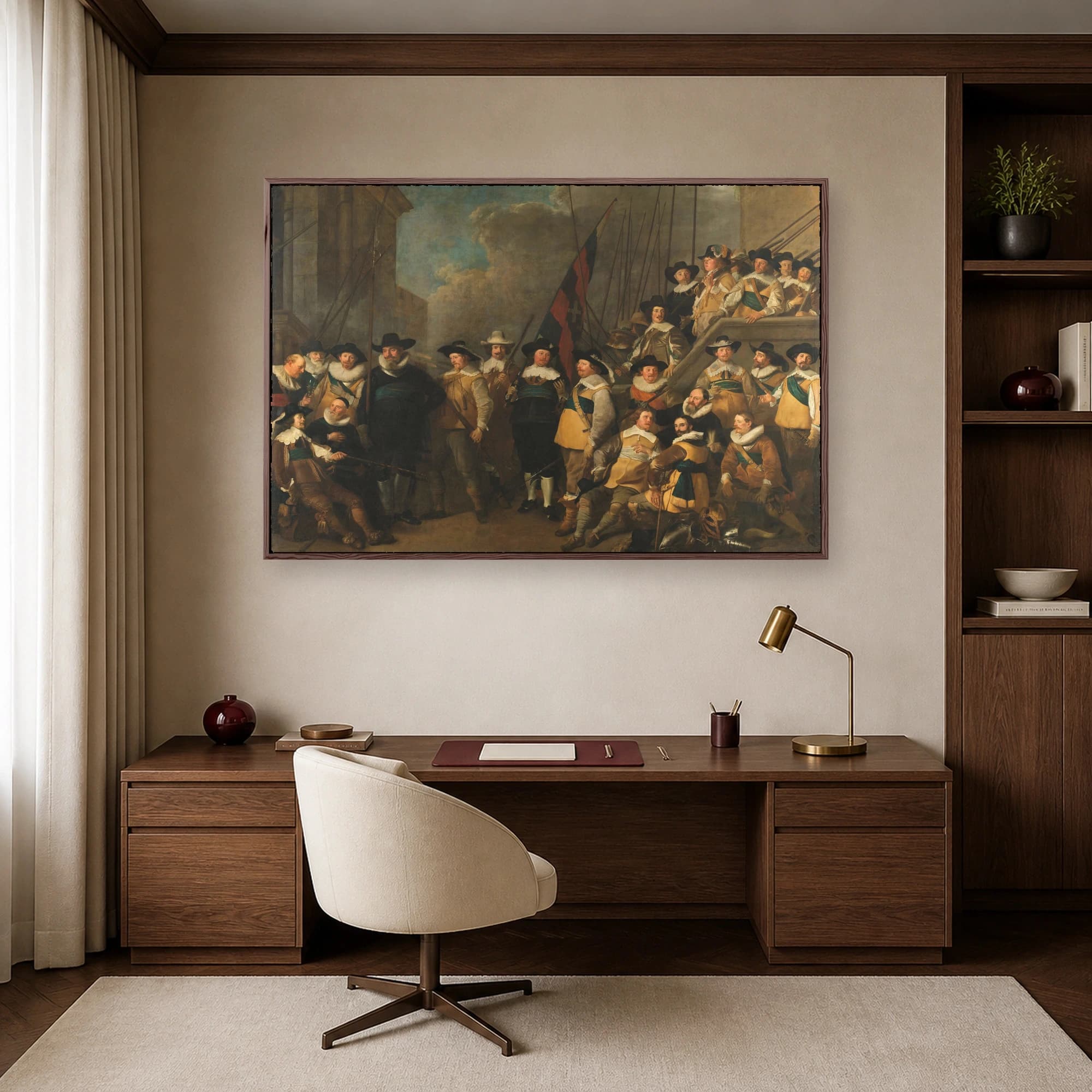 The Meagre Company Canvas Print by Frans Hals & Pieter Codde, view 6