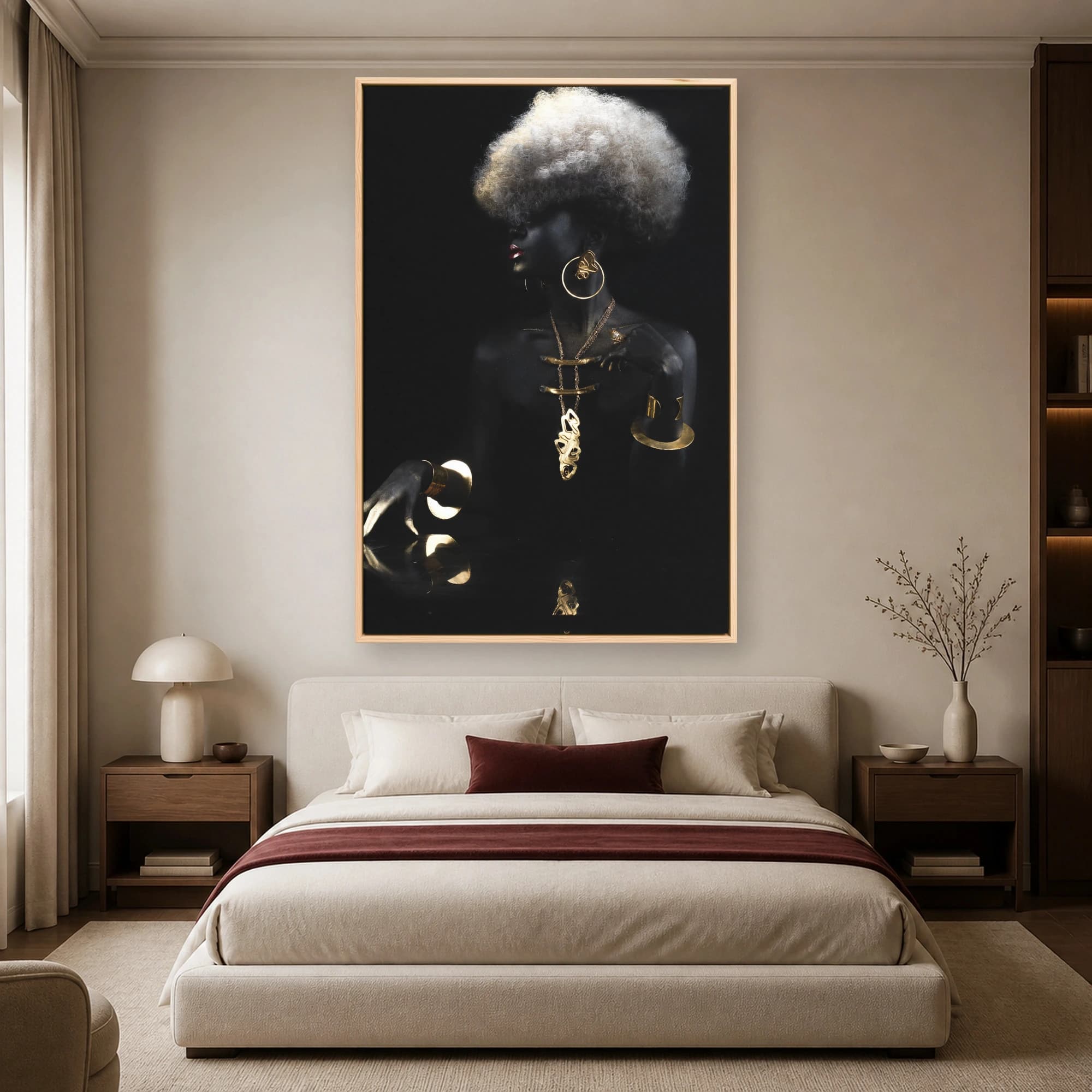 Gilded Eclipse Avant-Garde Portrait Wall Art, view 5
