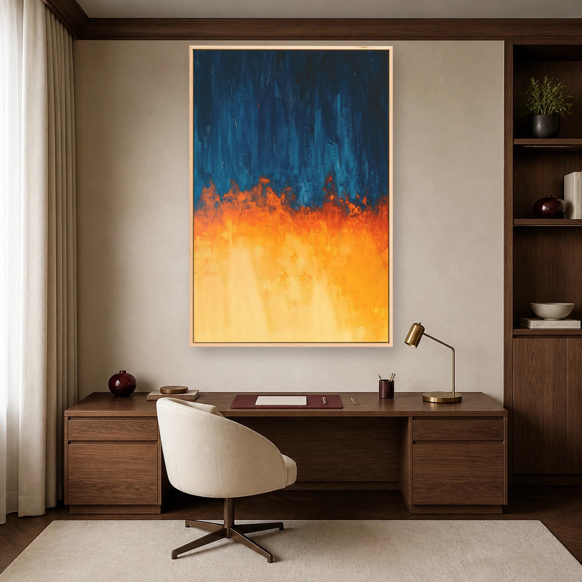 Abstract Fire and Ice Canvas Print, view 7
